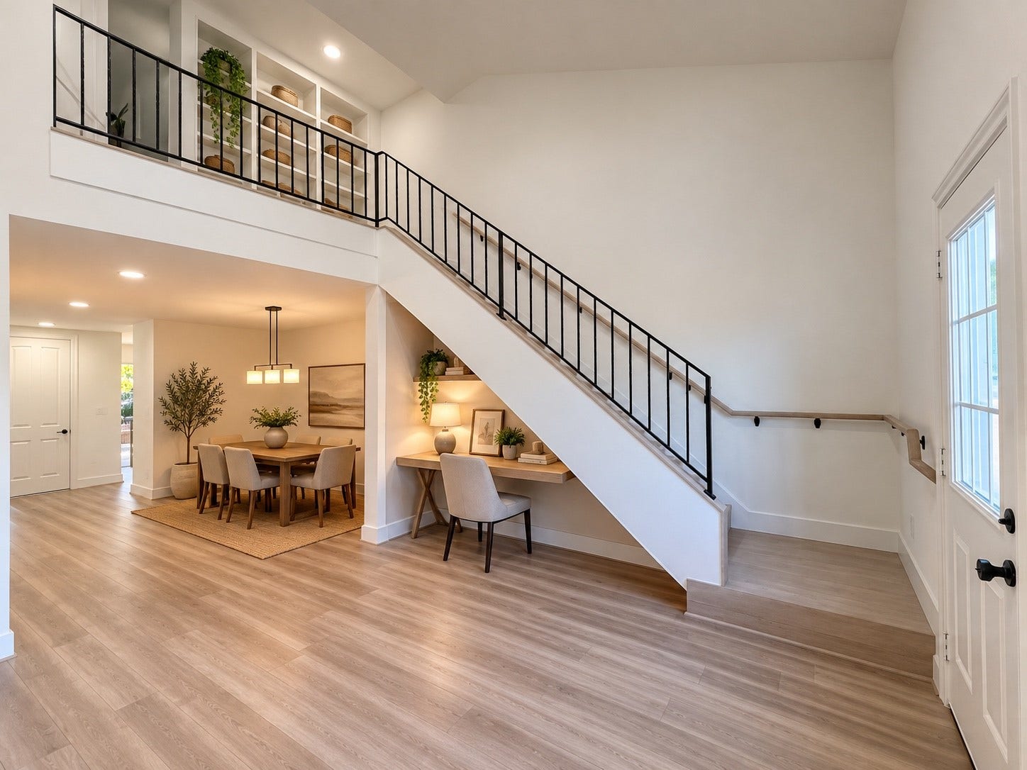 14309 Misty Meadows Lane, Houston, TX 77079 Under stairs space is can be used as an office, pet area or mini library.