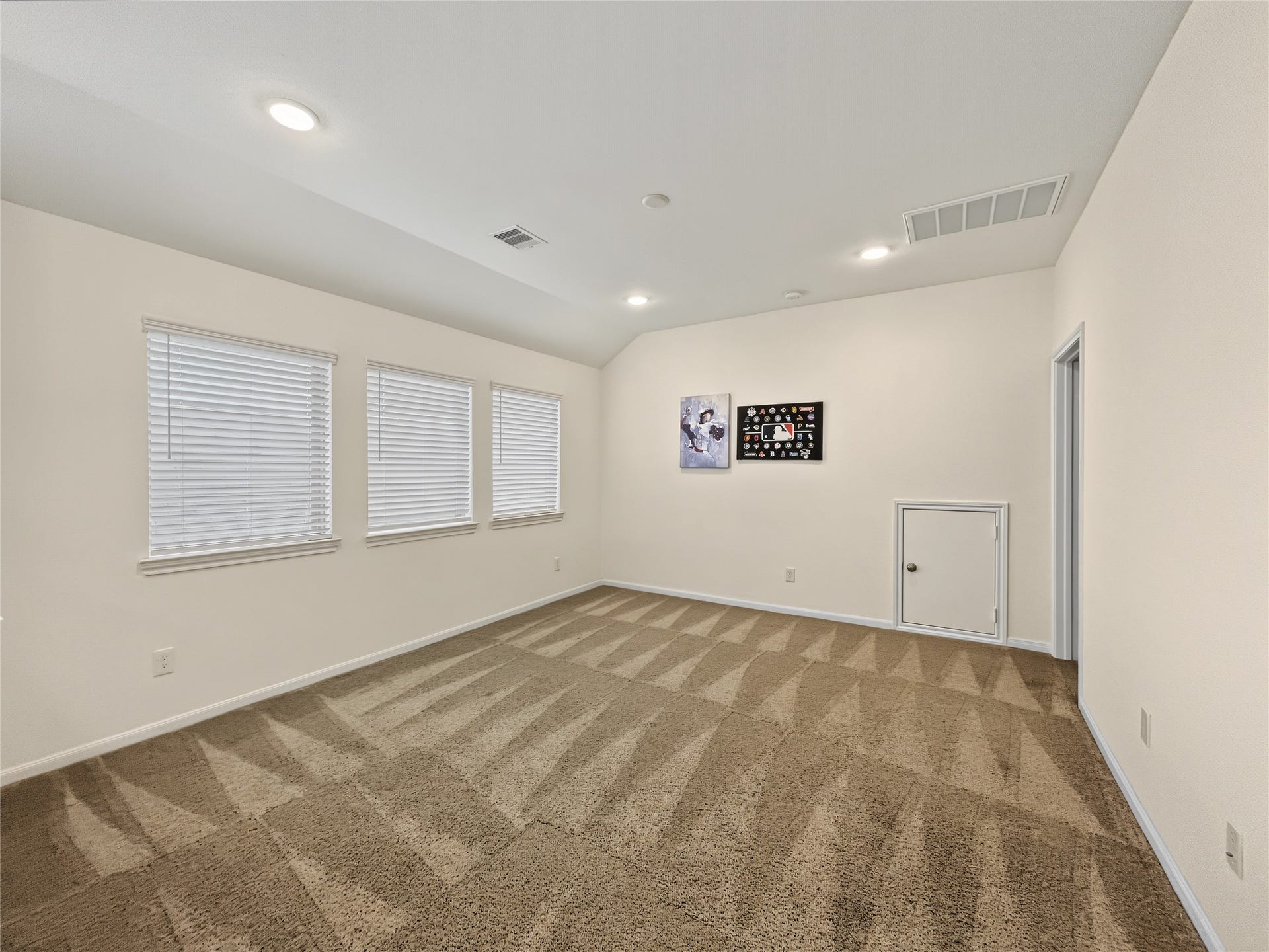 View of the great game room located upstairs.