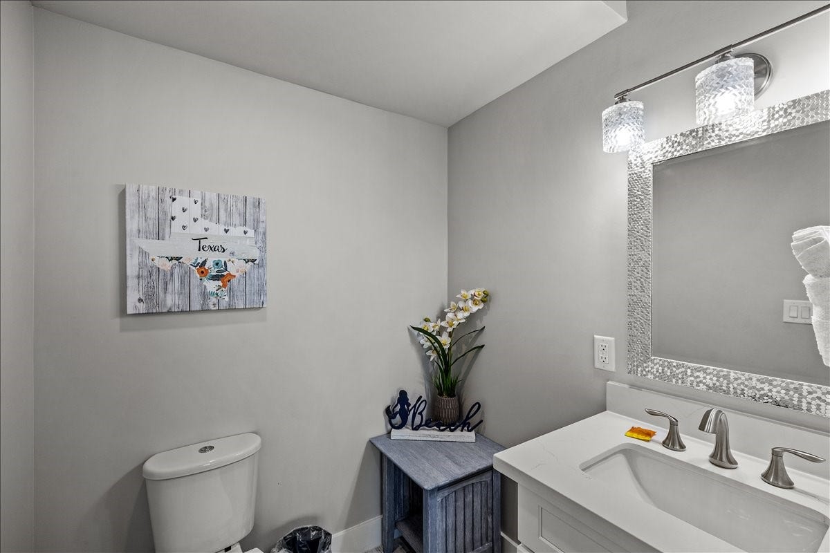 14206 Treasure Court, Galveston, TX 77554 First Floor half Bath