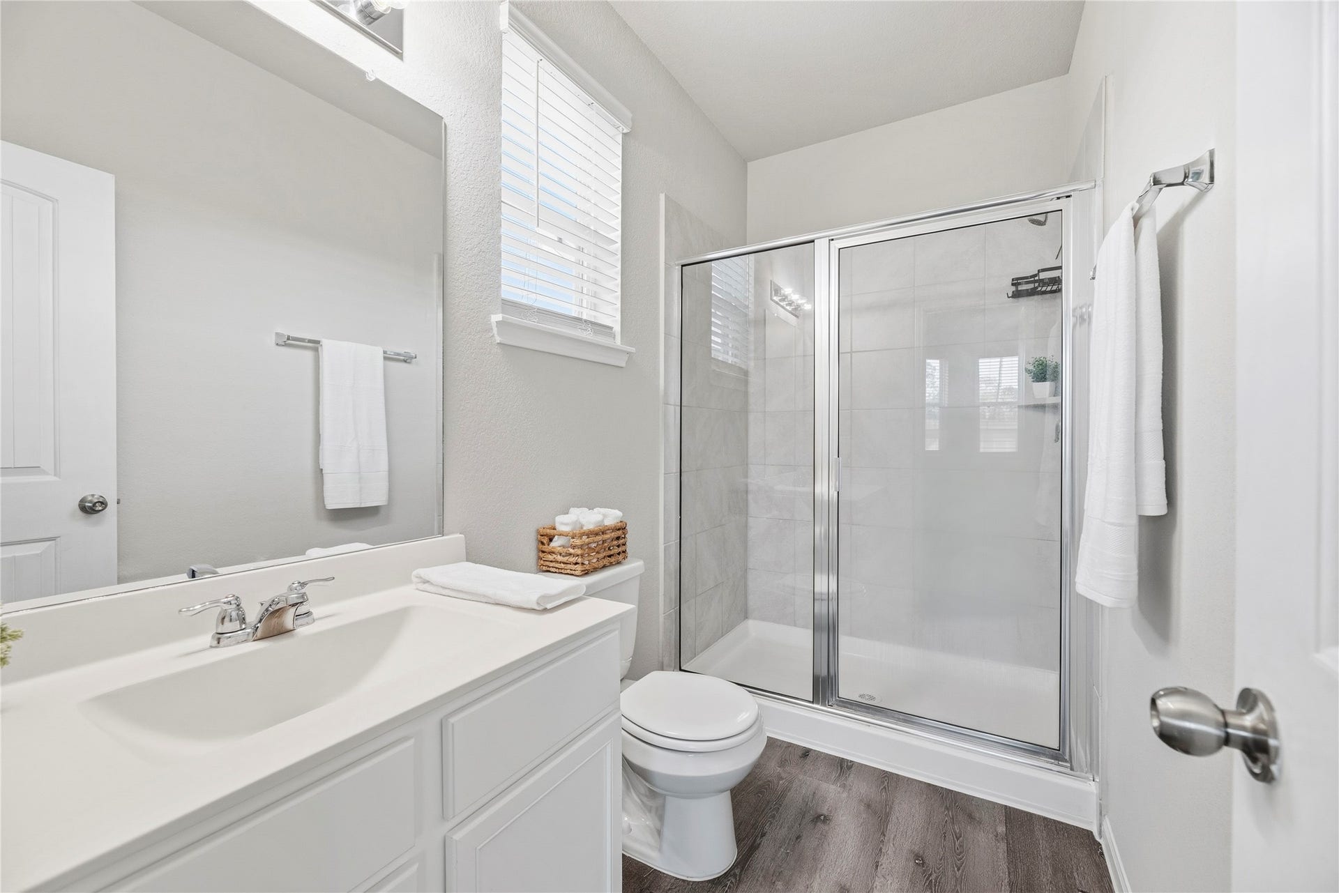 2276 Raider Drive, Conroe, TX 77301 Primary bath with tiled shower and natural light
