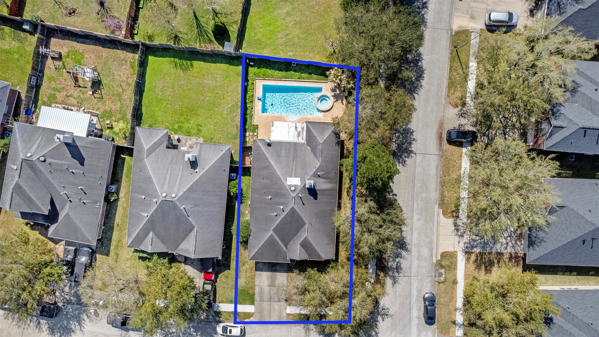 12902 Cascadia Knoll Court, Humble, TX 77346 Birdseye view of the property.