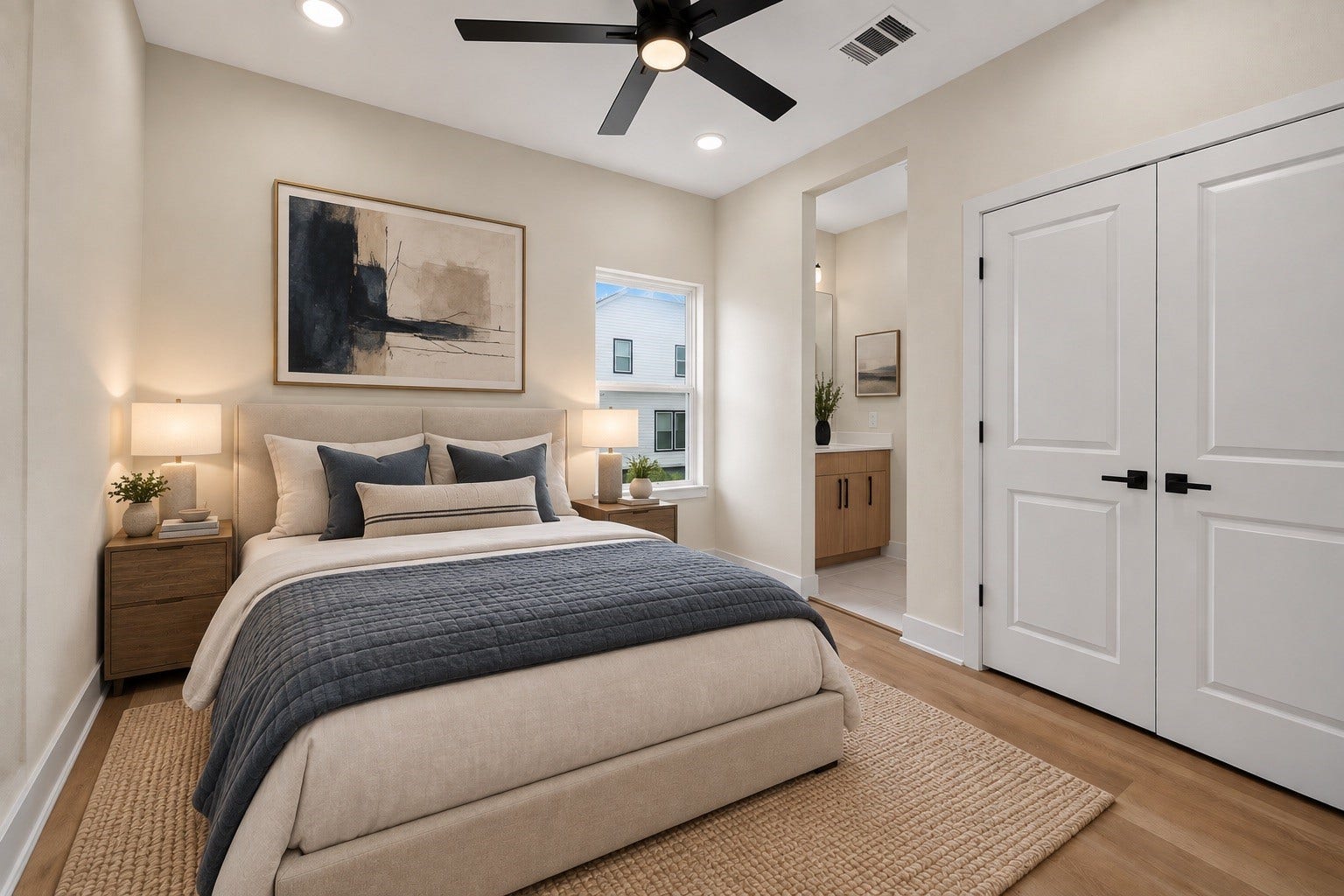 Secondary bedroom #2. this room is virtually staged