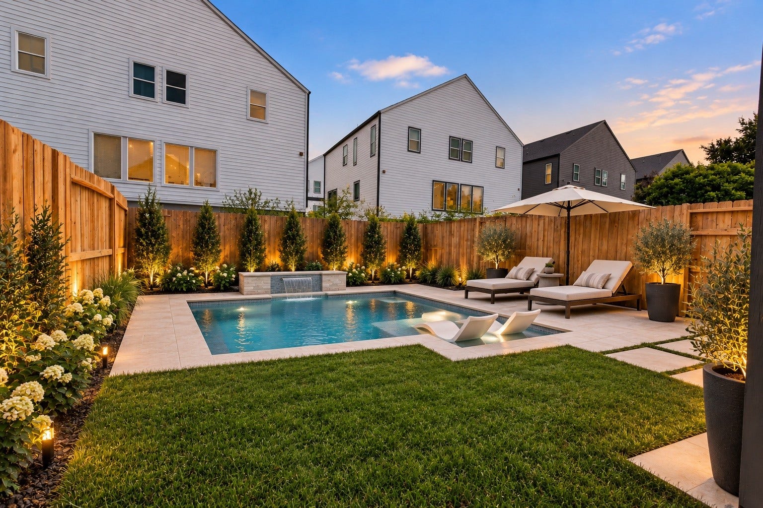 Rendering of what a pool could look like in your private back yard!