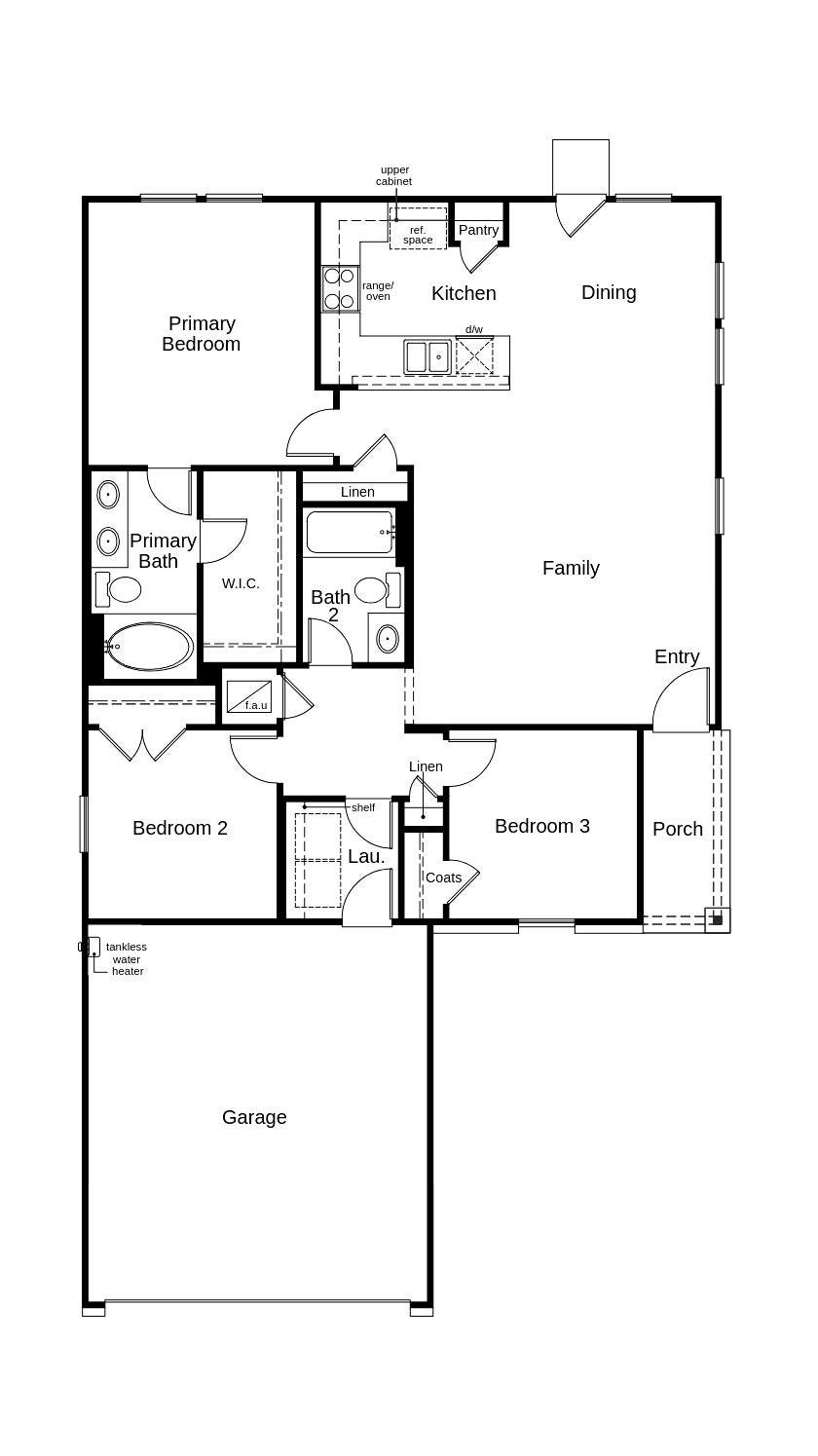 5619 Blackbird Lane, Hitchcock, TX 77563 This floor plan features 3 bedrooms, 2 full baths, and over 1,200 square feet of living space.
