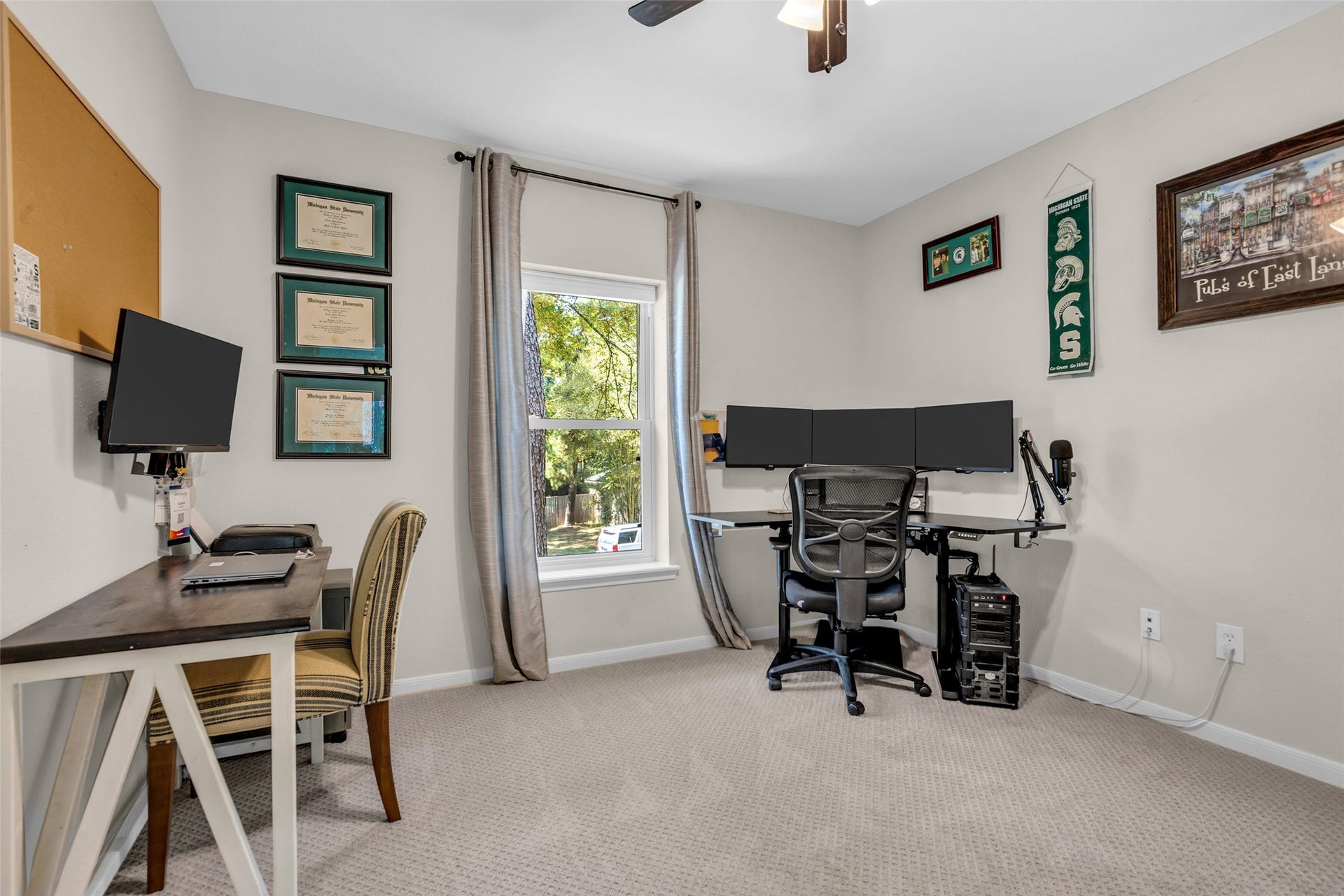 2 Tall Sky Place, The Woodlands, TX 77381 Secondary Bedroom. Three total upstairs