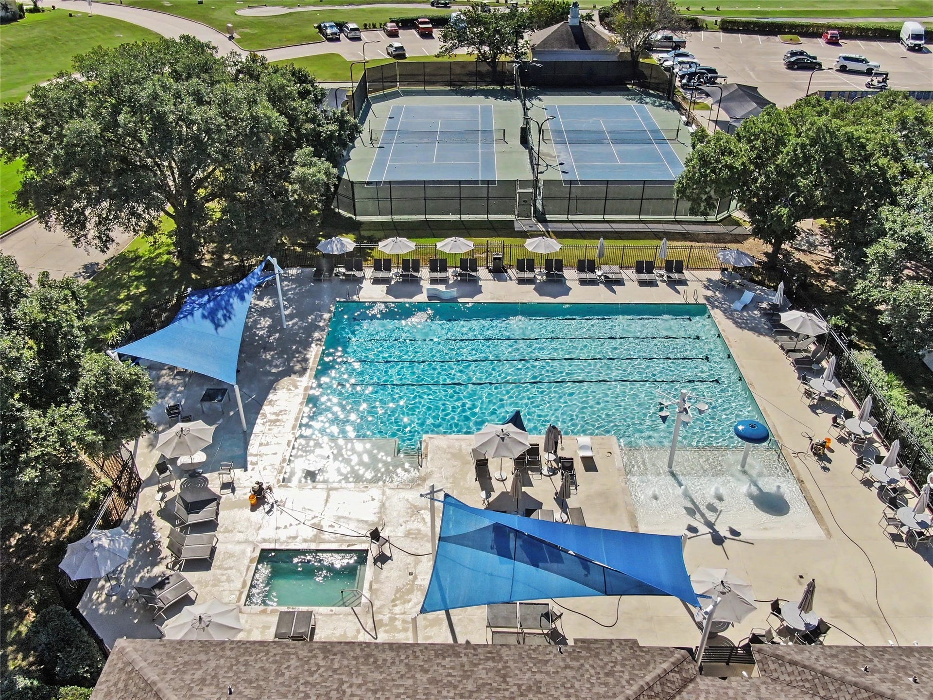 124 Wycliffe Drive, Montgomery, TX 77356 Resort-style swimming pool with inviting lounging and relaxation areas.