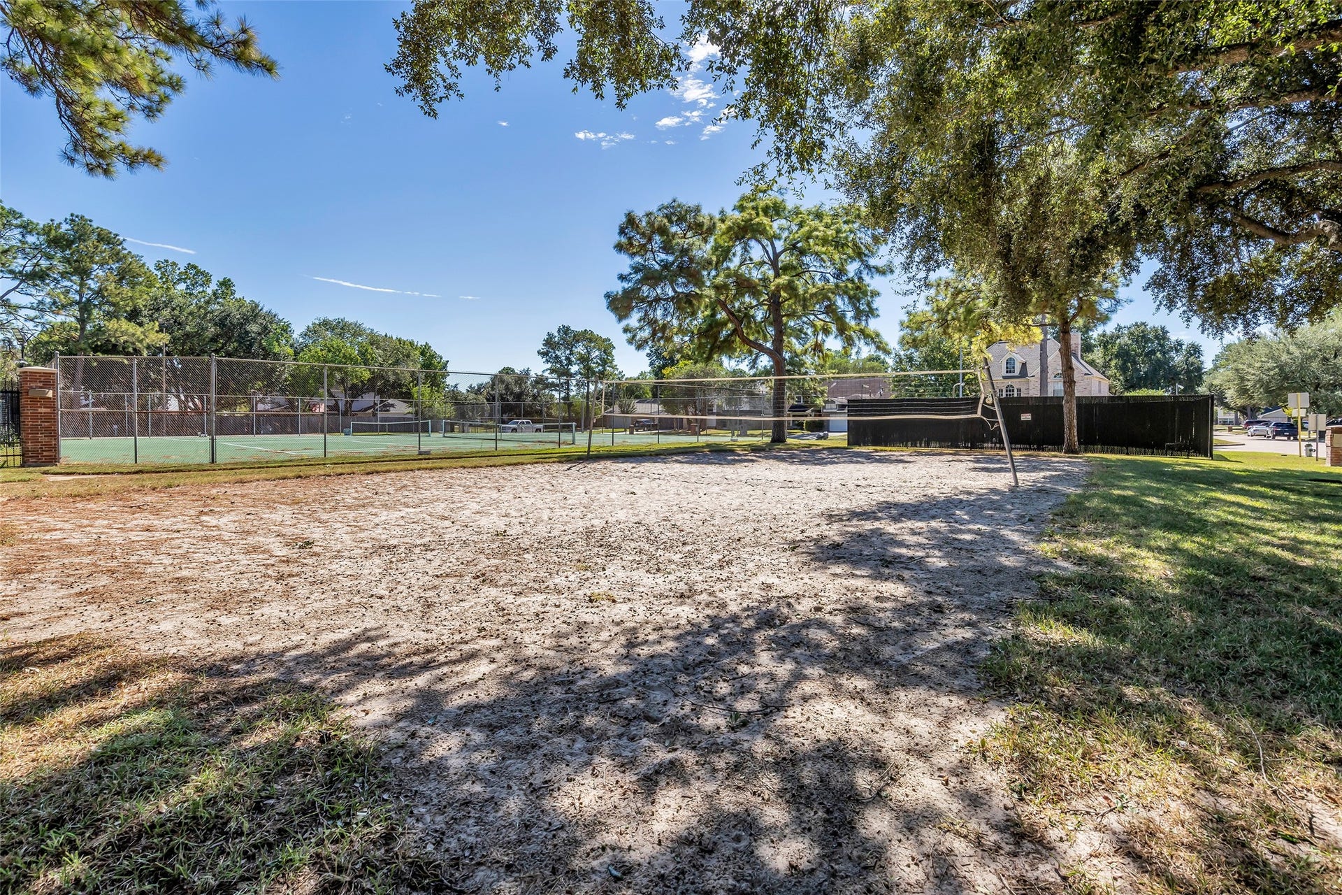 Enjoy a pickup game at the community sand court.
