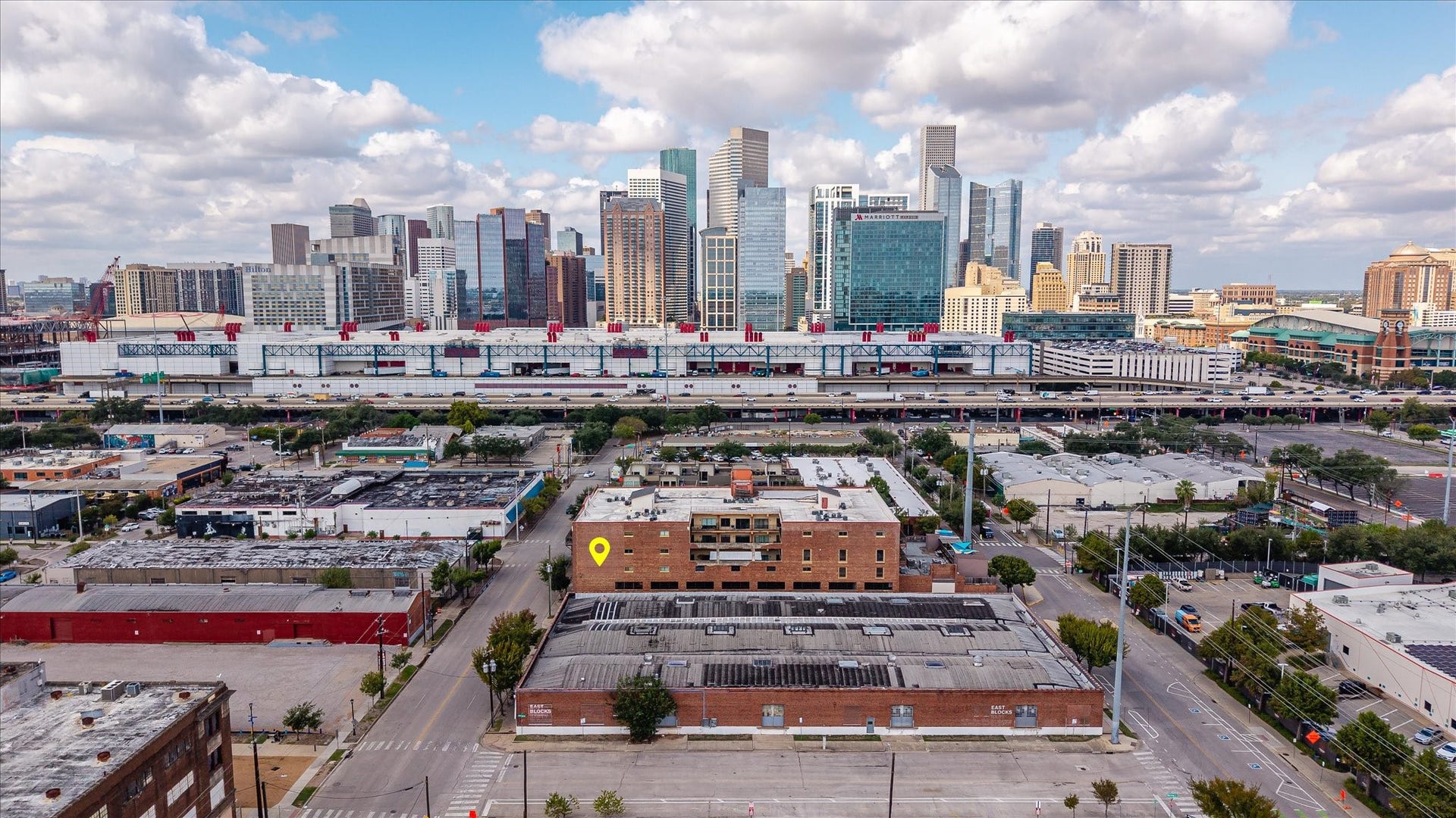 2205 Mckinney Street, #309, Houston, TX 77003 One of the beautiful images of the downtown Houston skyline.