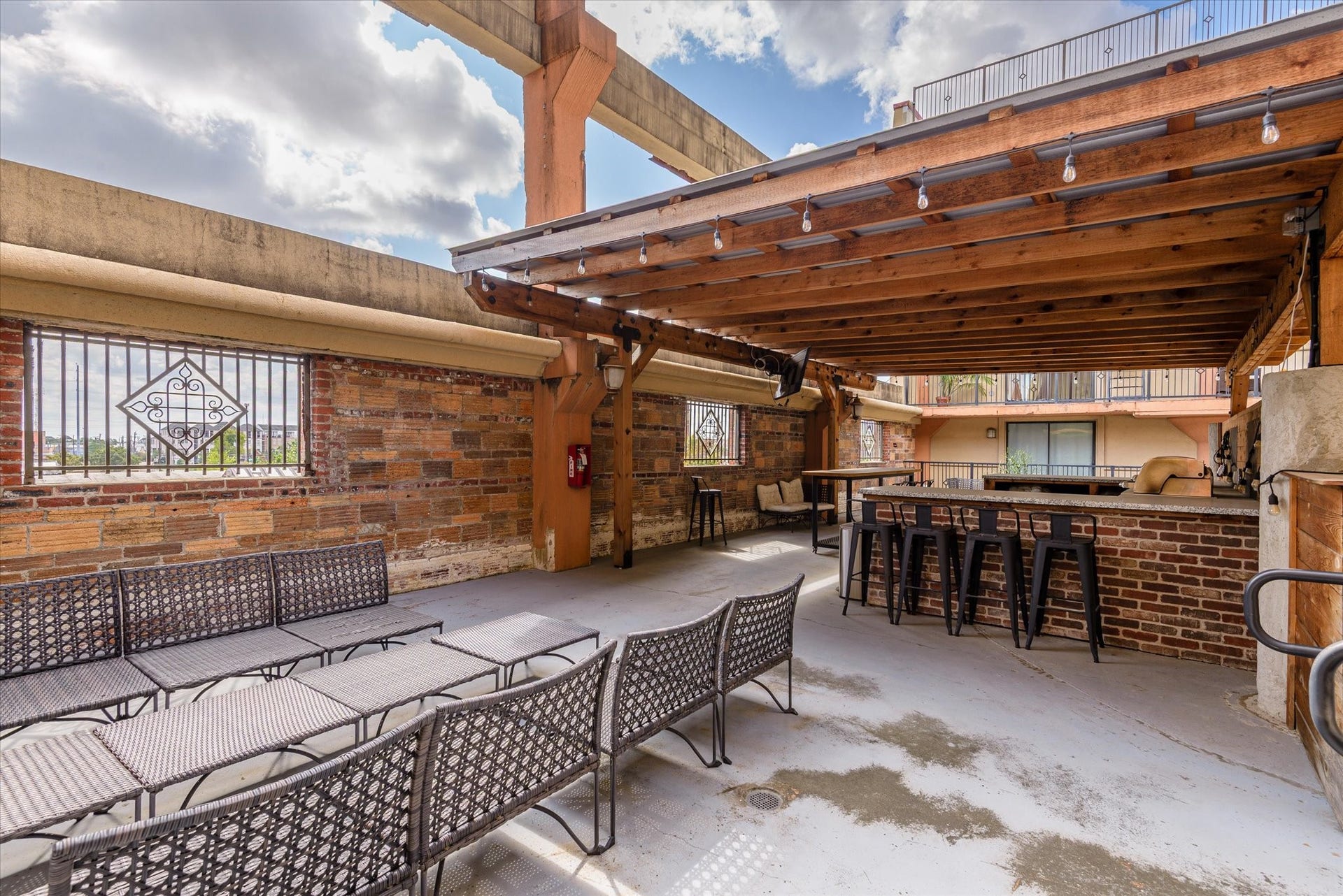 2205 Mckinney Street, #309, Houston, TX 77003 This truly is a great extended space of your condo especially for late summer evenings and fall and spring Houston weather.