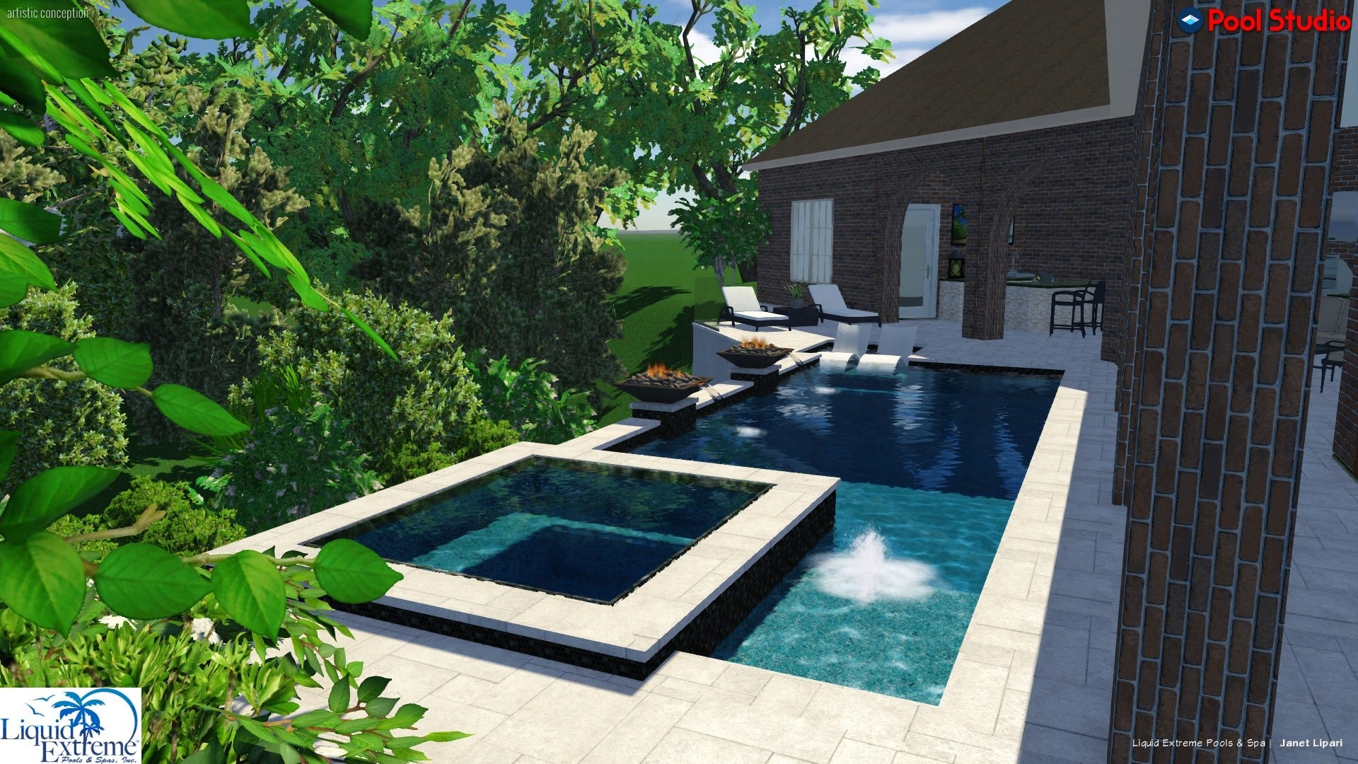 7421 Enchanted Stream Drive, Conroe, TX 77304 Pool concept 2