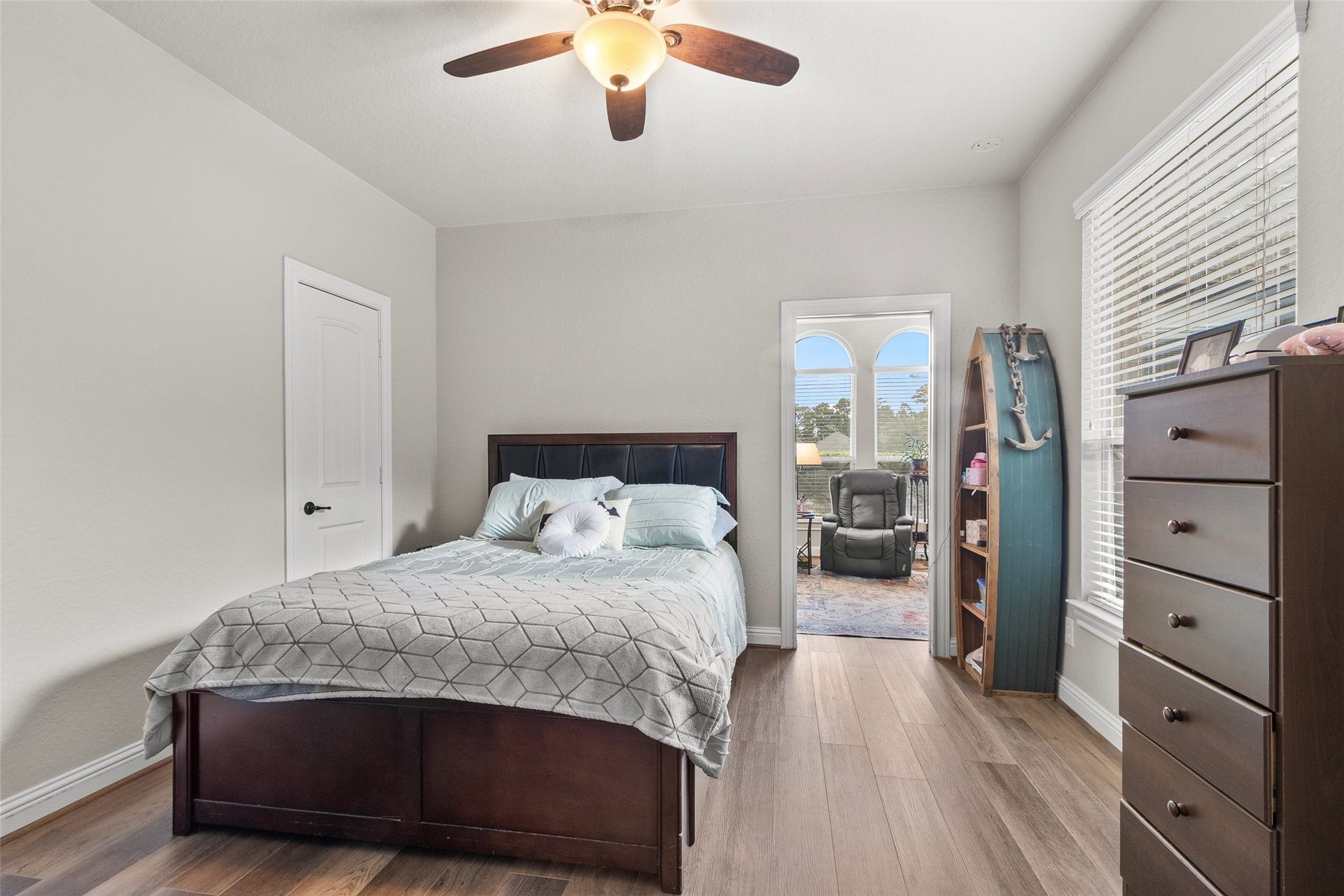 123 Carriage Court, Magnolia, TX 77354 Bedroom of guest quarters or can serve as 4th bedroom to home