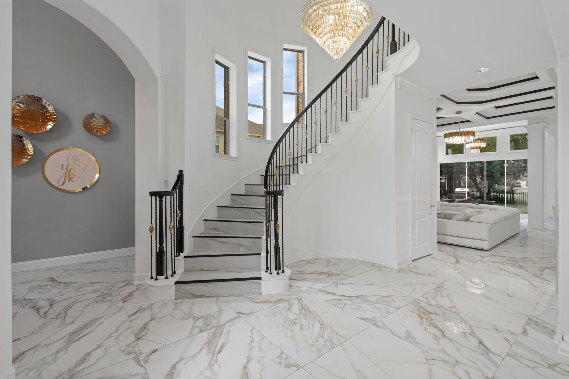 20410 Trumbull Ridge Drive, Cypress, TX 77433 Luxury living begins here with a breathtaking grand foyer, sweeping staircase, & fine finishes throughout.