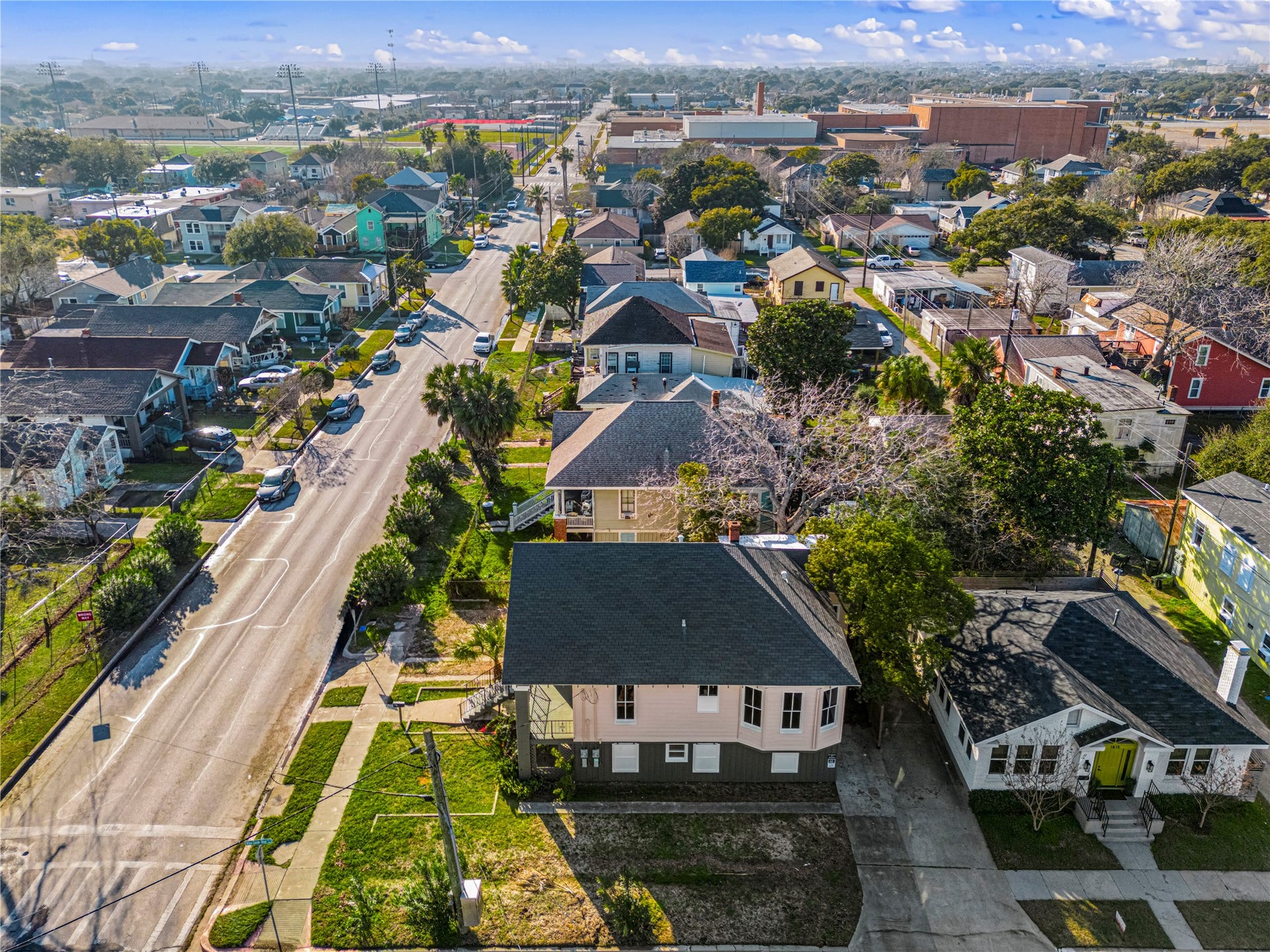 3902 Bernardo de Galvez, #1, Galveston, TX 77550 Large corner lot with separate driveway for unit 1 off-street parking