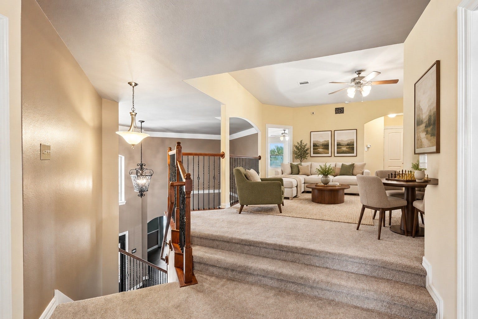 405 Old Orchard Drive, Dickinson, TX 77539 Virtually Staged. Game room or flex space upstairs