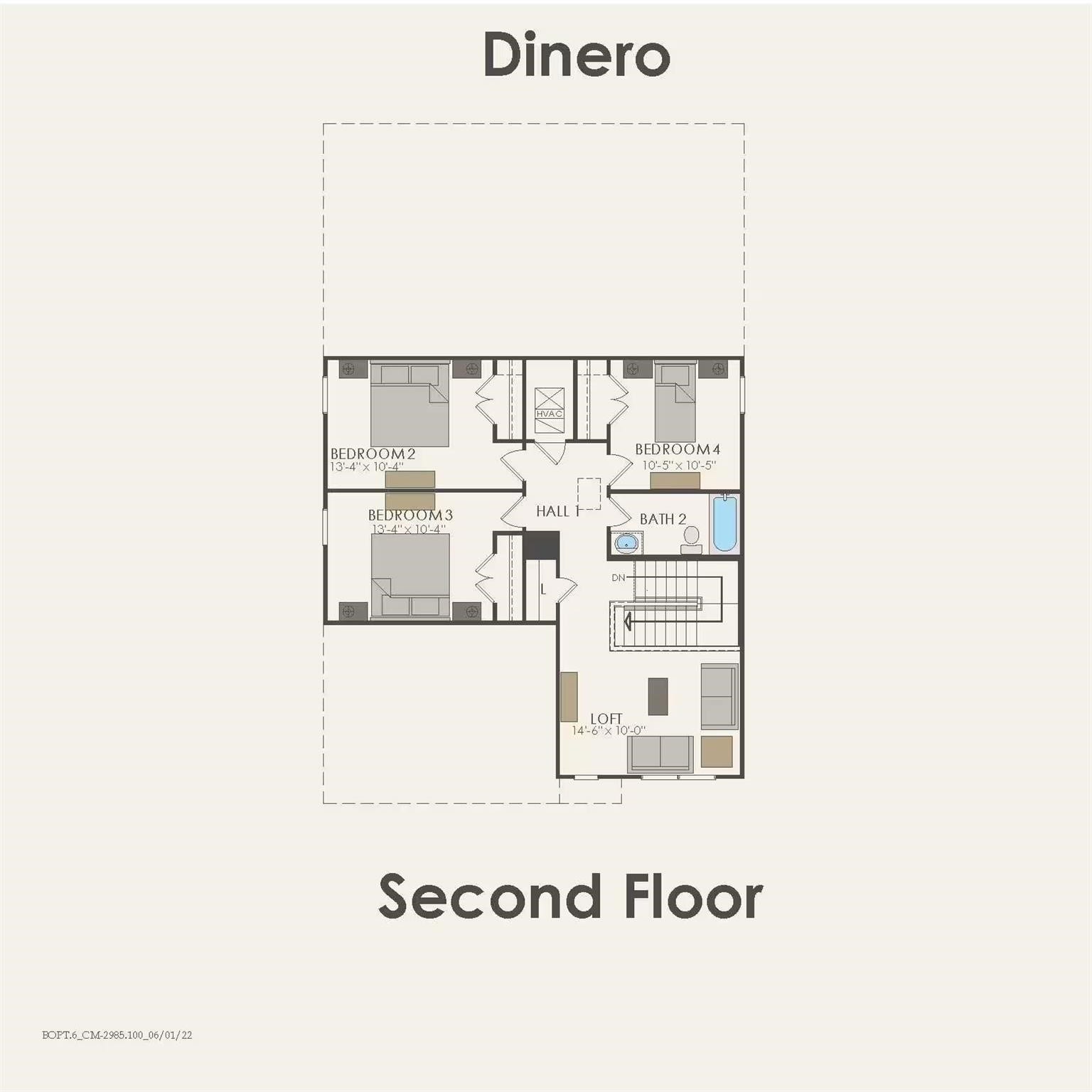 30526 Aberlour Lane, Waller, TX 77484 2nd Floor plan