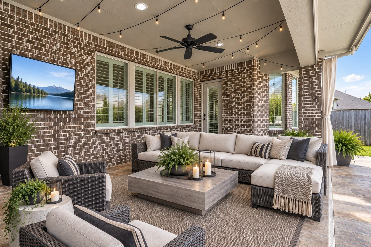 Enjoy Morning coffee on your patio or evening wine down :) (Virtual staged photo)