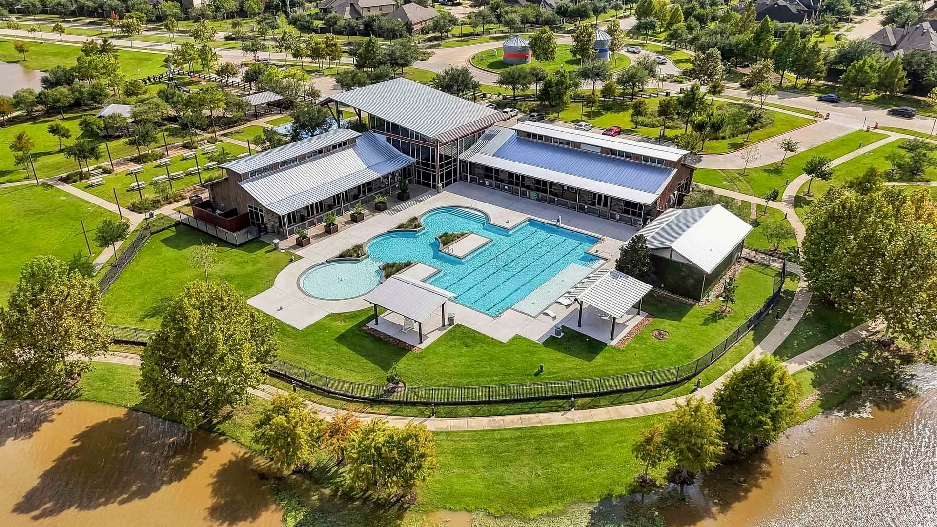 Community center is just a walk down the street.