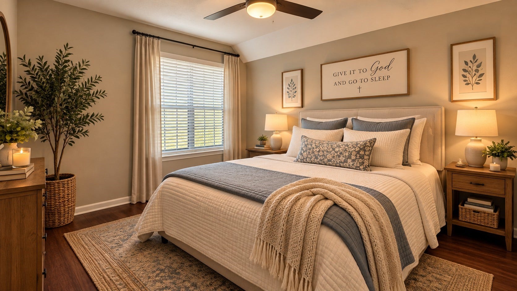 2250 Bering Drive, #40, Houston, TX 77057 Virtually Staged: Inviting bedroom featuring warm vinyl plank flooring, a ceiling fan, and natural light. Virtually staged to showcase a comfortable and relaxing retreat.
