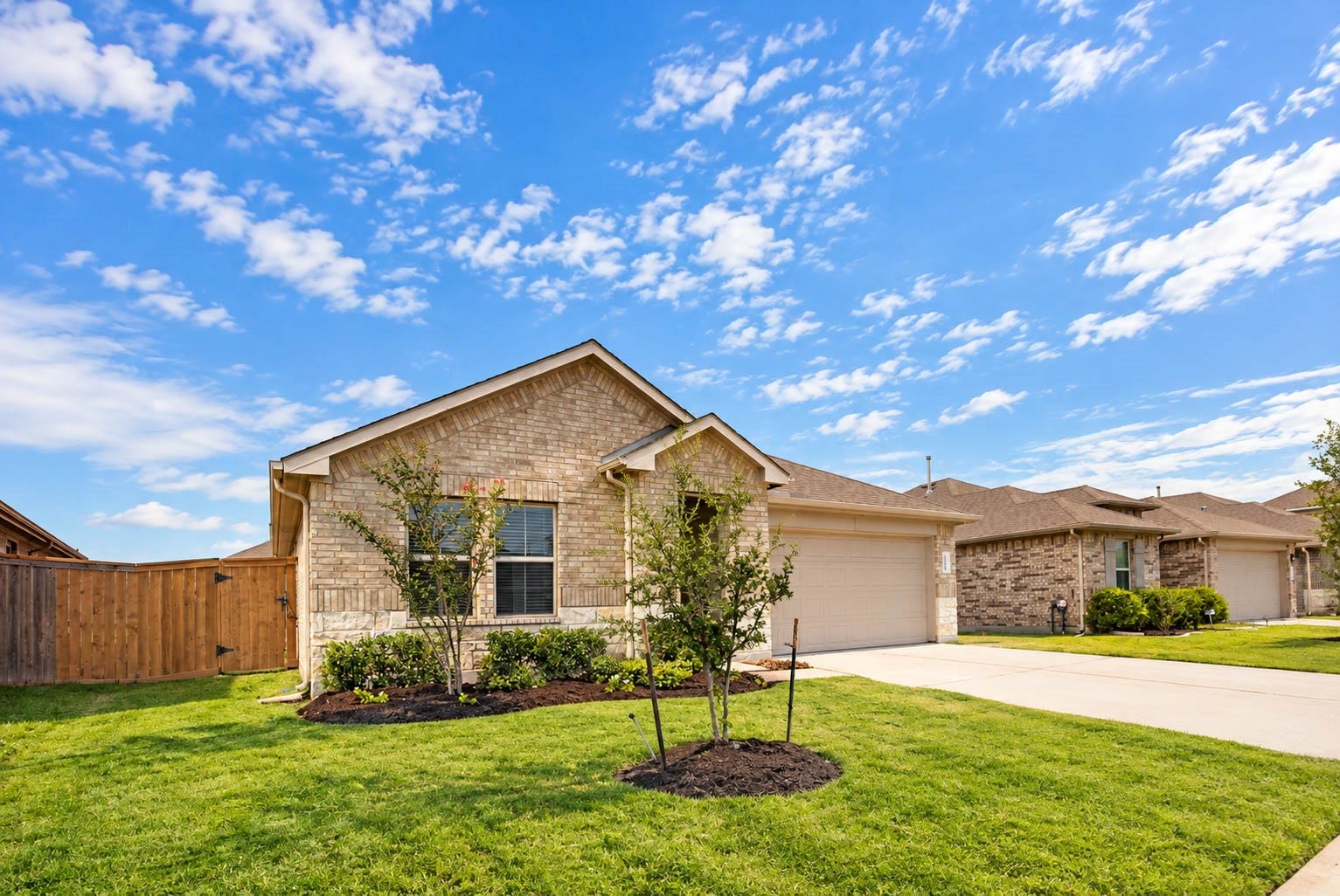 15303 Dinnet Berm Drive, Humble, TX 77346 This charming single story home offers four bedrooms and two bathrooms, and it has been lovingly cared for since it was built in 2020. Fresh landscaping and a manicured lawn add to the curb appeal!
