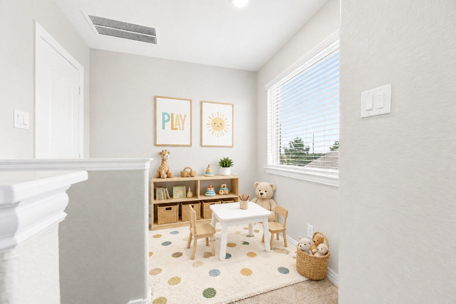 6418 Shadowbrook Hollow Trail, Katy, TX 77493 Upstairs flex space offers a versatile spot for a play area, reading nook, or creative space. Virtually staged.