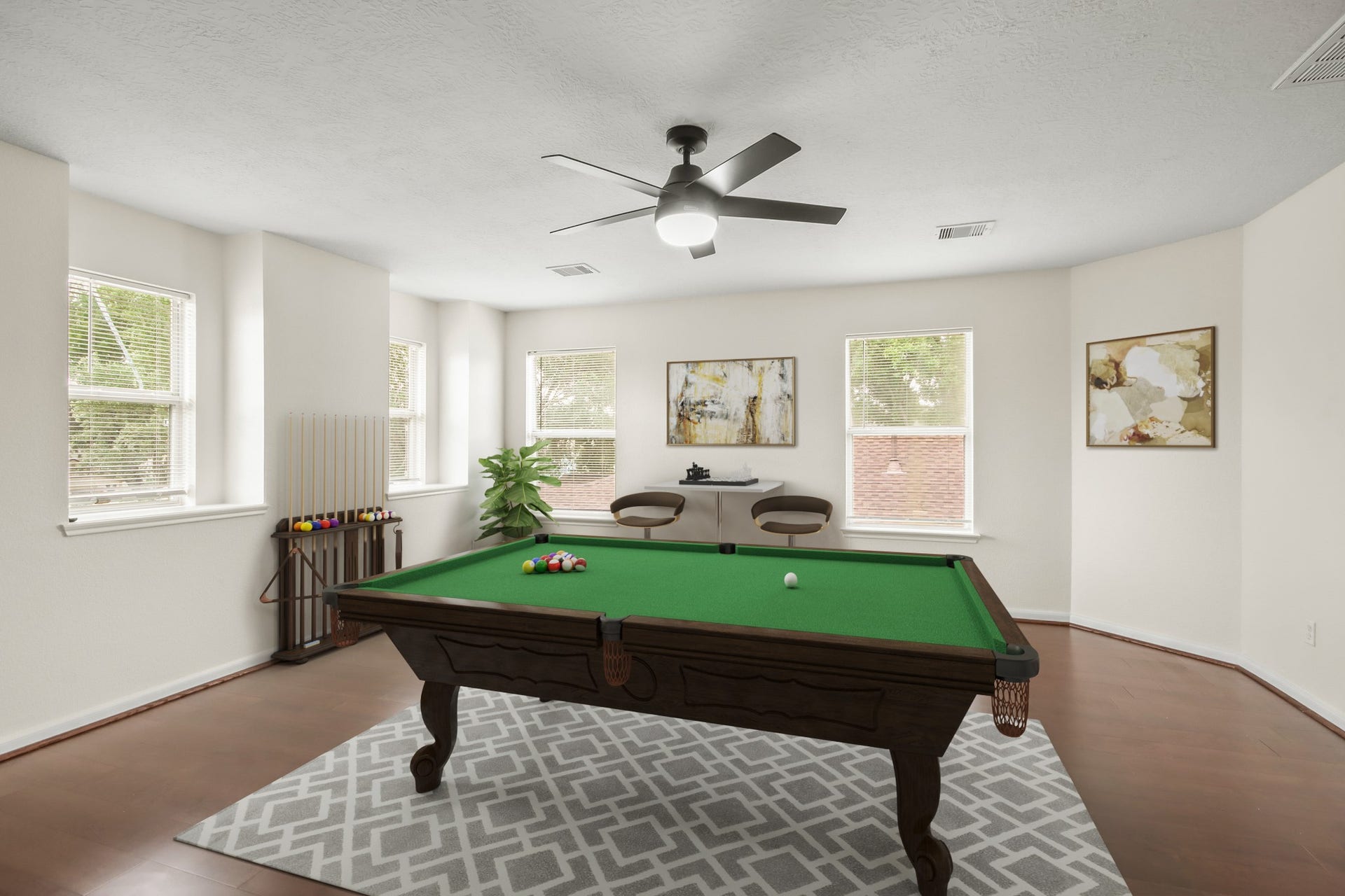 255 Silky Leaf Drive, Houston, TX 77073 Virtually Staged: Spacious room located on the second floor, and can also be a fabulous game room perfect for a kids playroom or unique adult hangout, located directly upstairs.