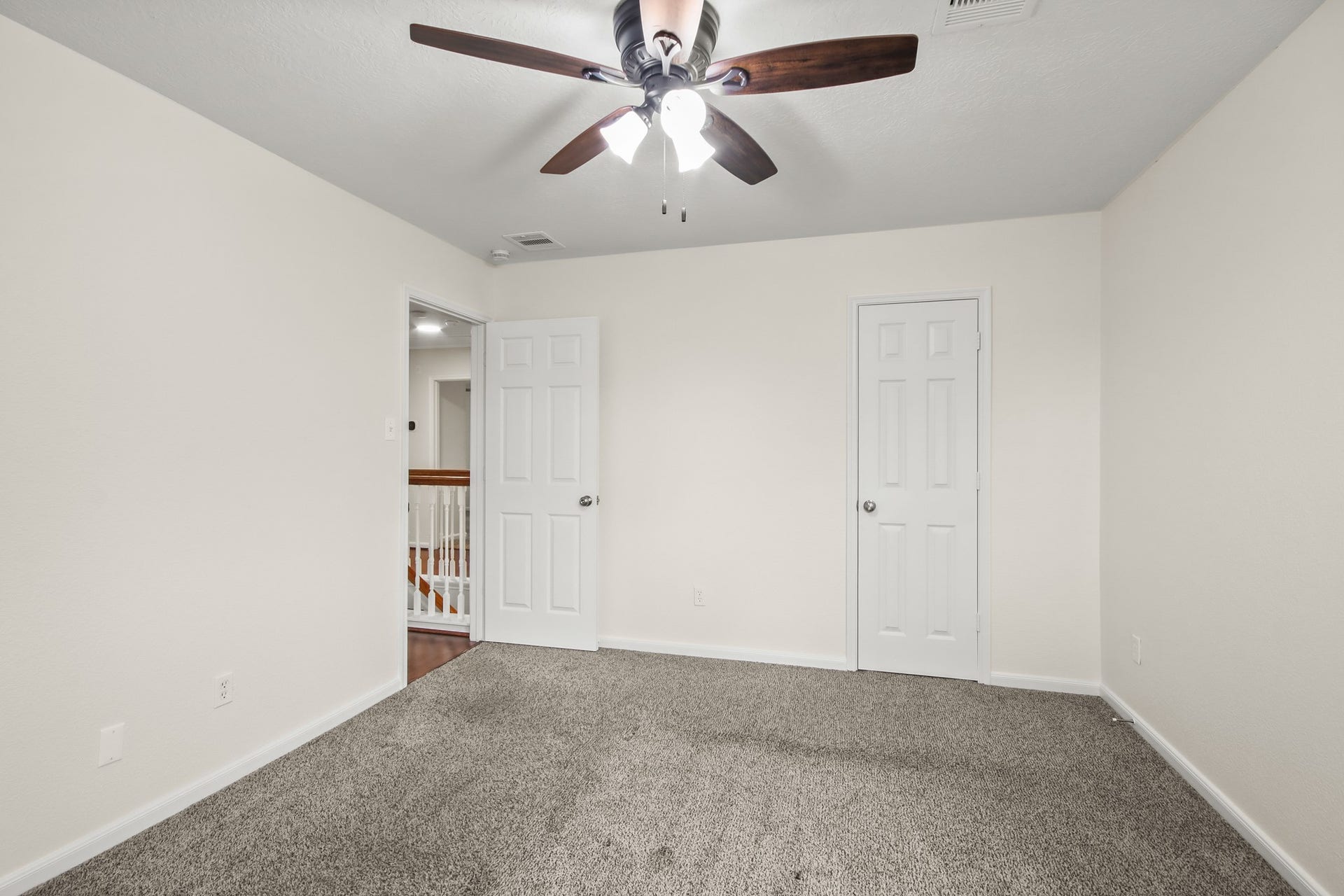 255 Silky Leaf Drive, Houston, TX 77073 Another view of the bedroom showcases how spacious it is. It is complete with a built-in closet.