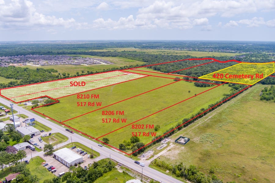 Property photo for 420 Cemetery Road, League City, TX