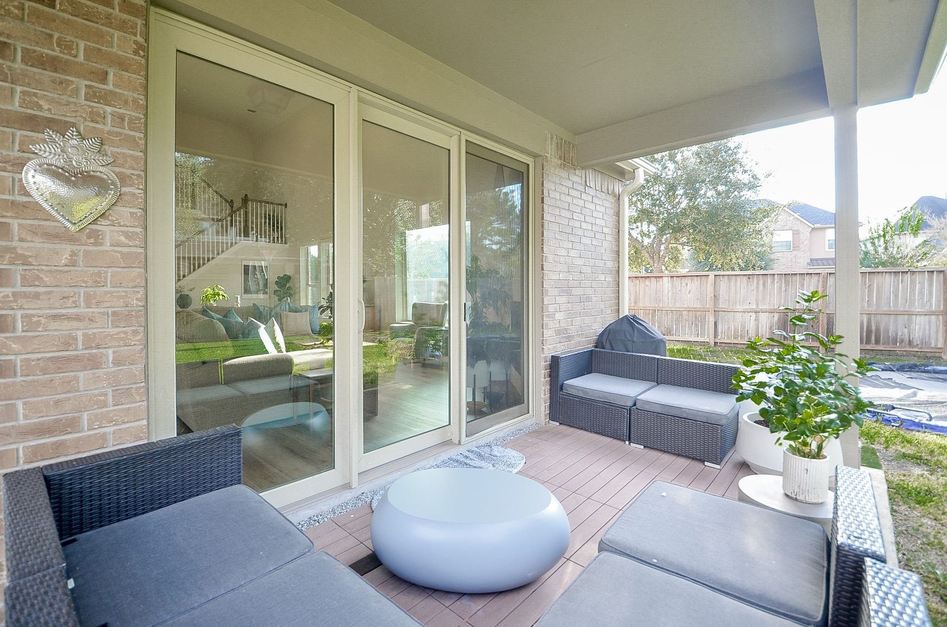 28503 Pleasant Forest Drive, Katy, TX 77494 Covered patio to enjoy afternoons with family and friends.