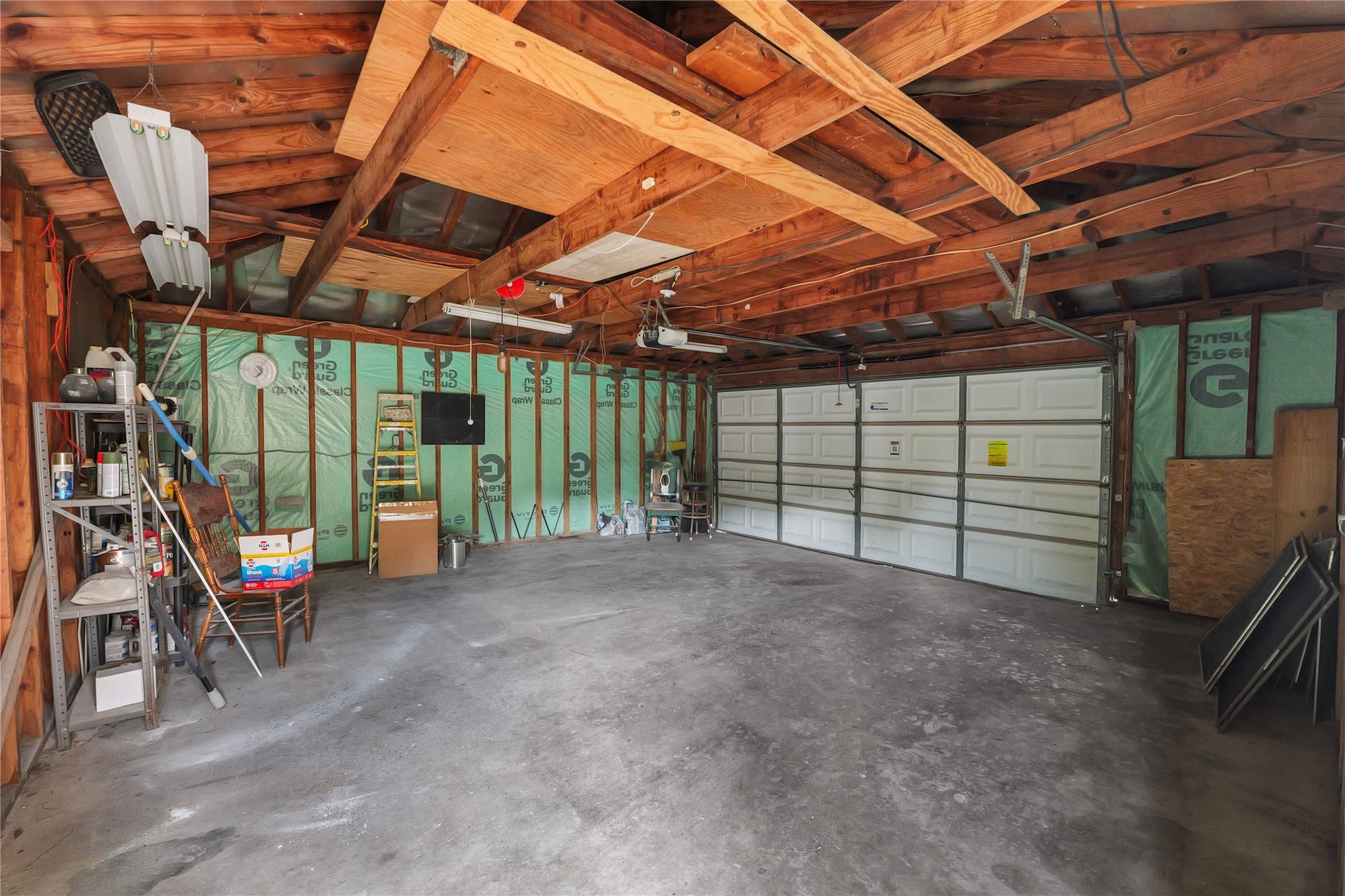 Spacious detached two-car garage