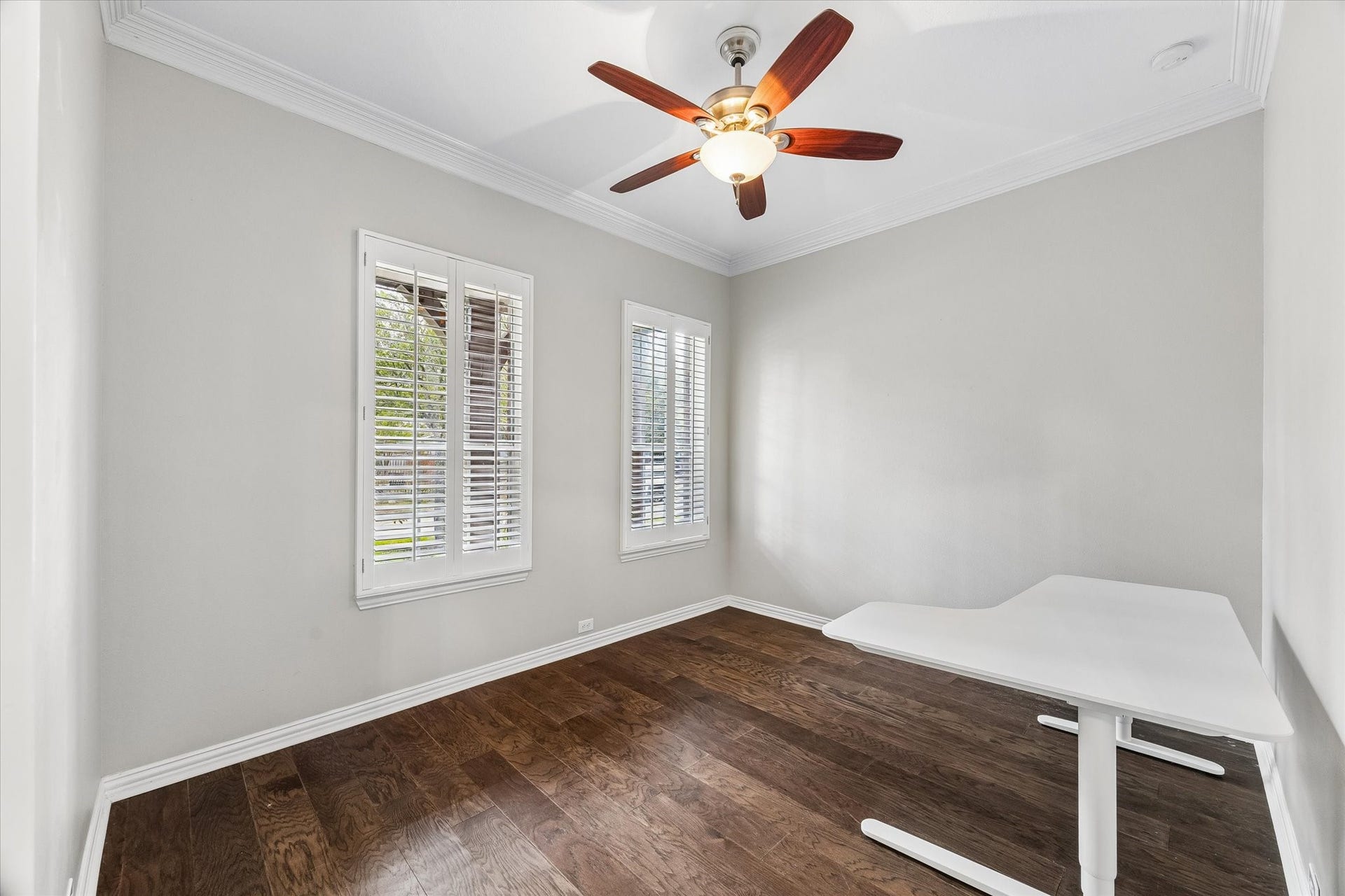 106 W Arbor Camp Circle, Spring, TX 77389 French doors open up to first floor home office. Consistent wood flooring throughout the first floor