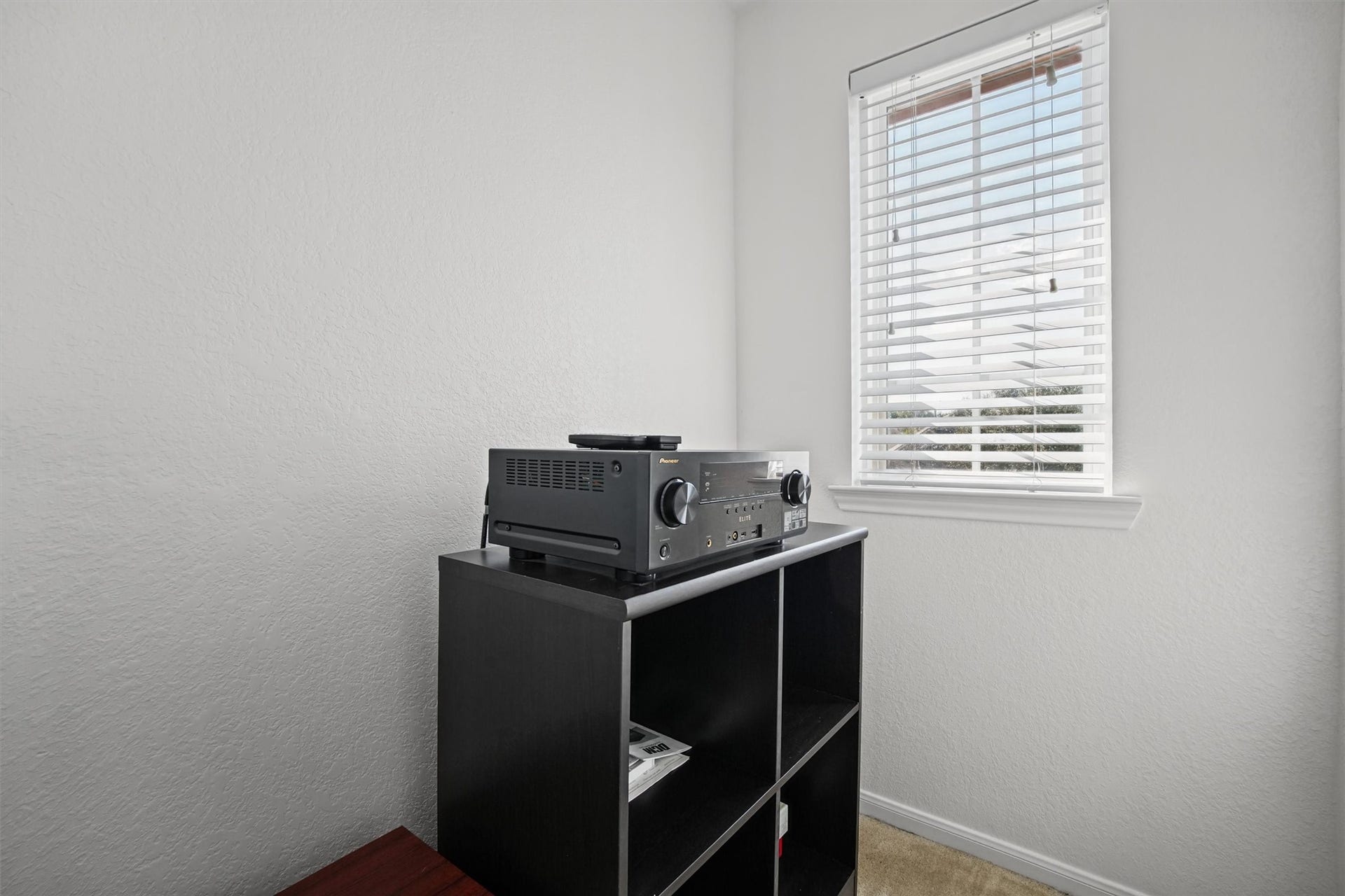 Projection equipment and surround sound get their own closet!  Or space could be a wonderful, small playroom!