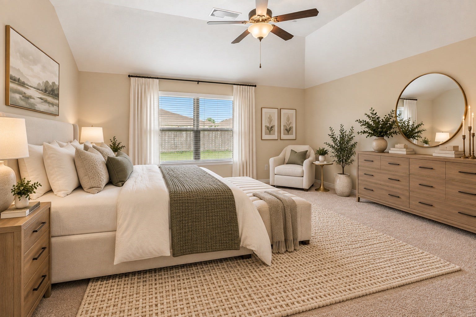 8746 Sunny Gallop Drive, Tomball, TX 77375 Master suite alternate view. VIRTUALLY STAGED