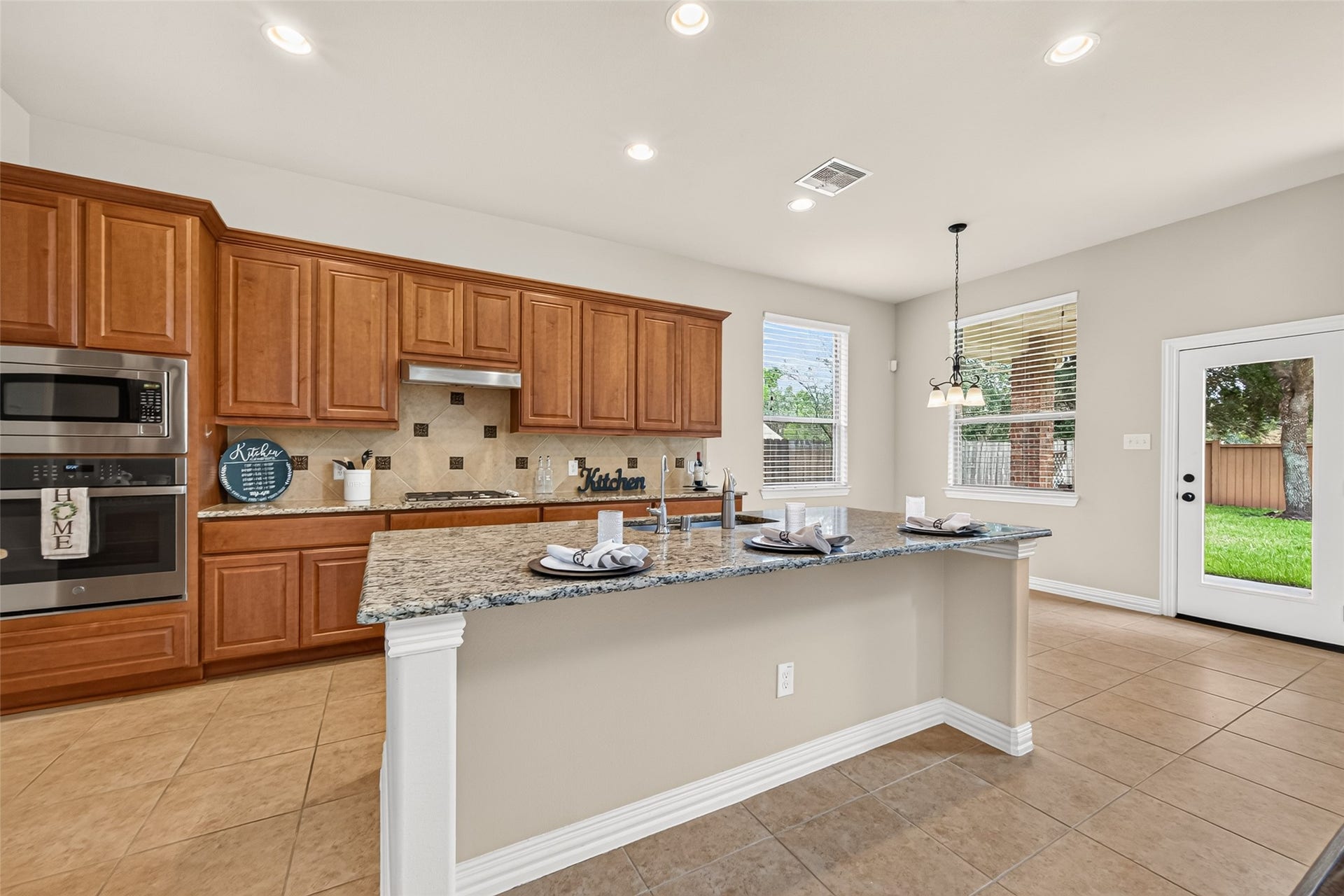 Kitchen island and new built-in oven