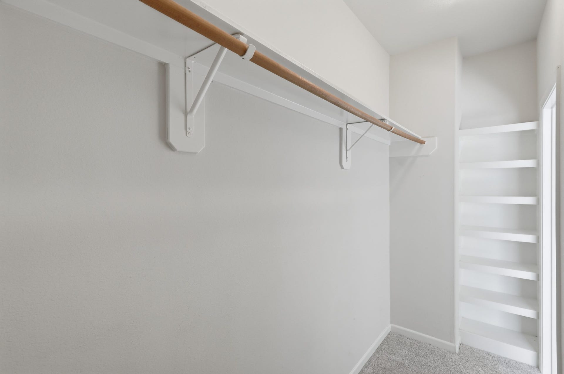 Additional closet storage helps maximize functionality throughout the home