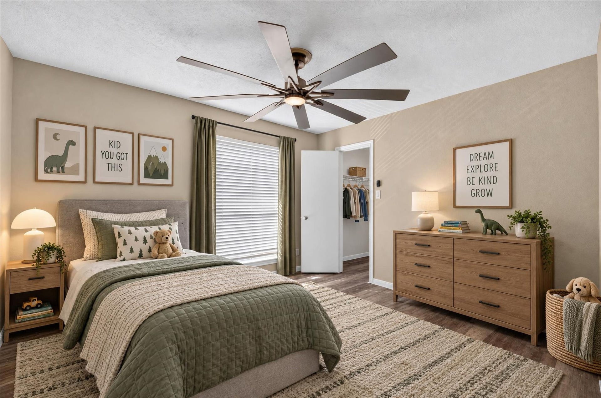 2220 Bering Drive, #12, Houston, TX 77057 Additional bedroom offering flexible space for guests or everyday living. Virtually staged.