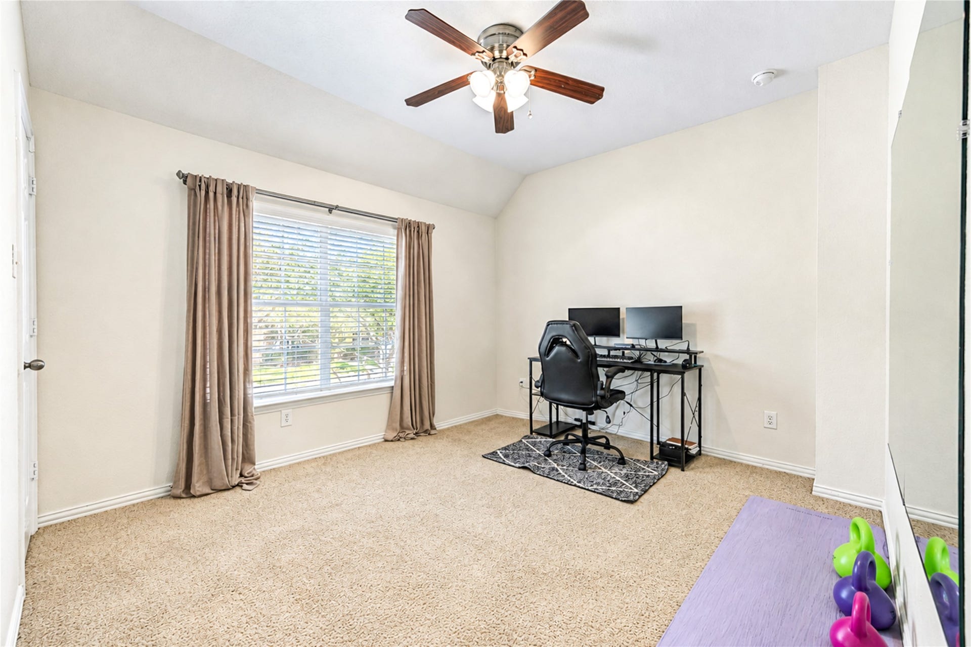 28019 Longspur Drive, Katy, TX 77494 3rd bedroom with fan and window