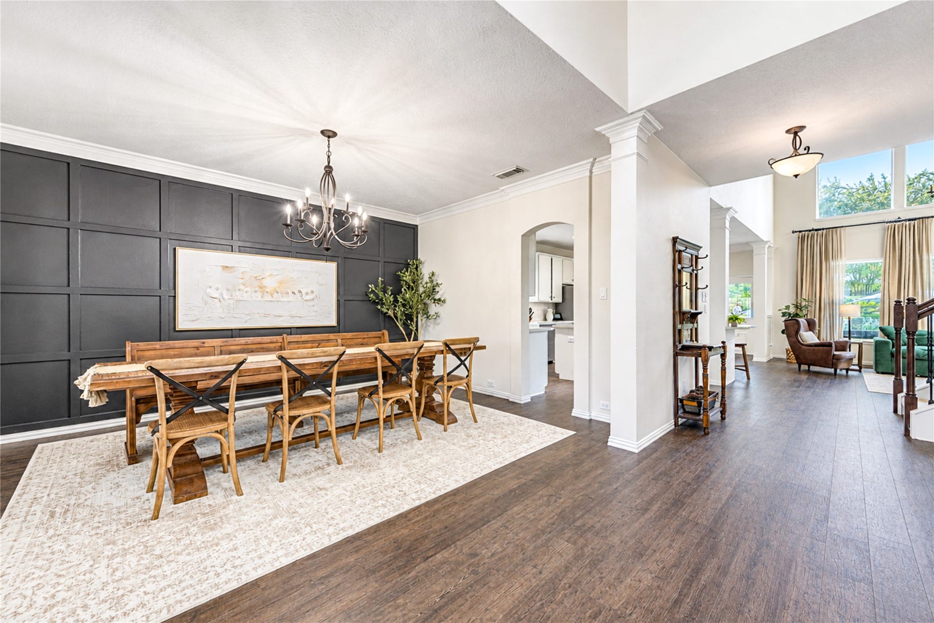 28019 Longspur Drive, Katy, TX 77494 Entering the kitchen and family room.