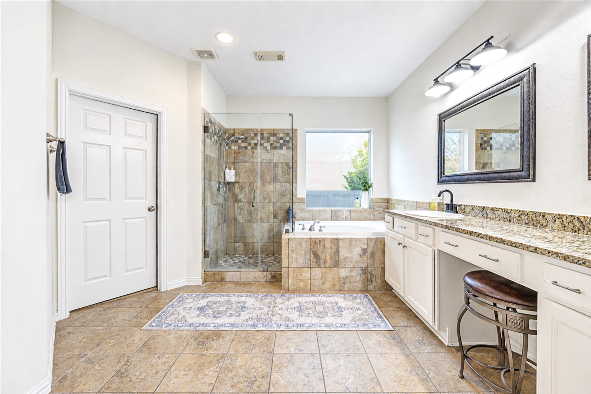 28019 Longspur Drive, Katy, TX 77494 good size bathroom with granite countertops and two sinks