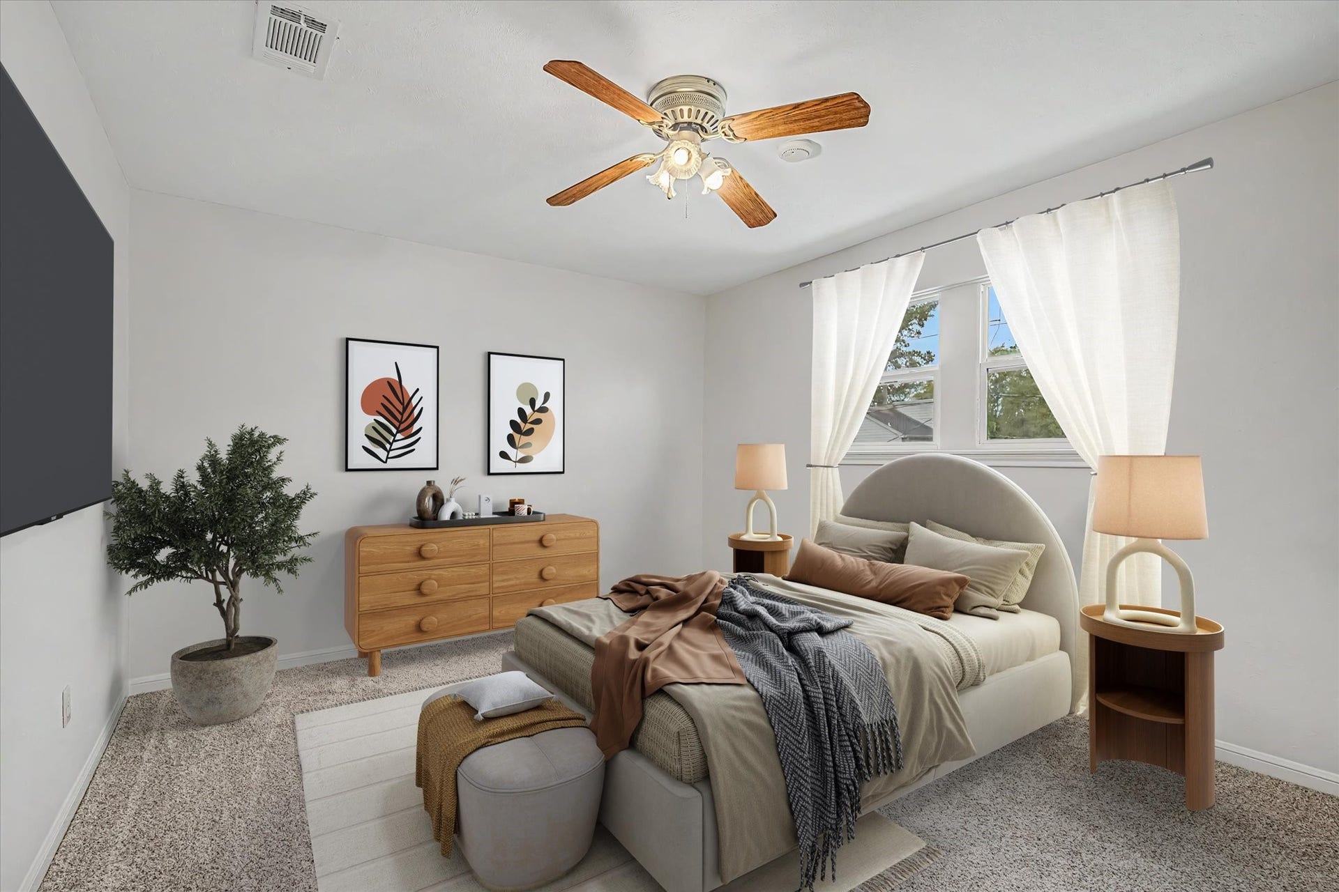 16215 N Greenfield, Spring, TX 77379 Secondary Bedroom Virtually staged