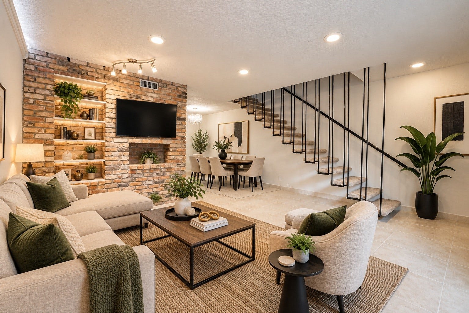 2503 McCue Road, #6, Houston, TX 77056 living room - virtually staged