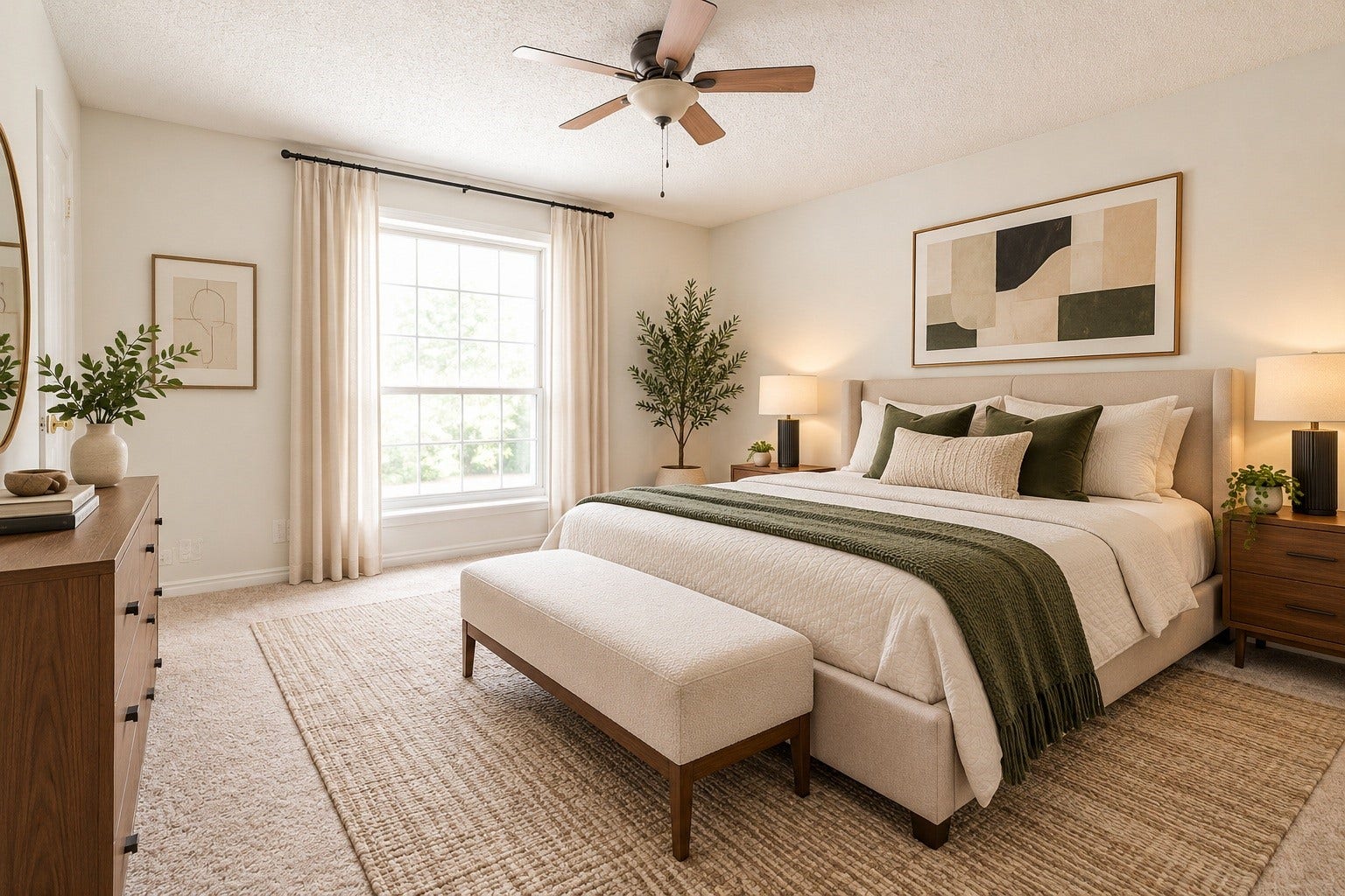 2503 McCue Road, #6, Houston, TX 77056 primary bedroom - virtually staged
