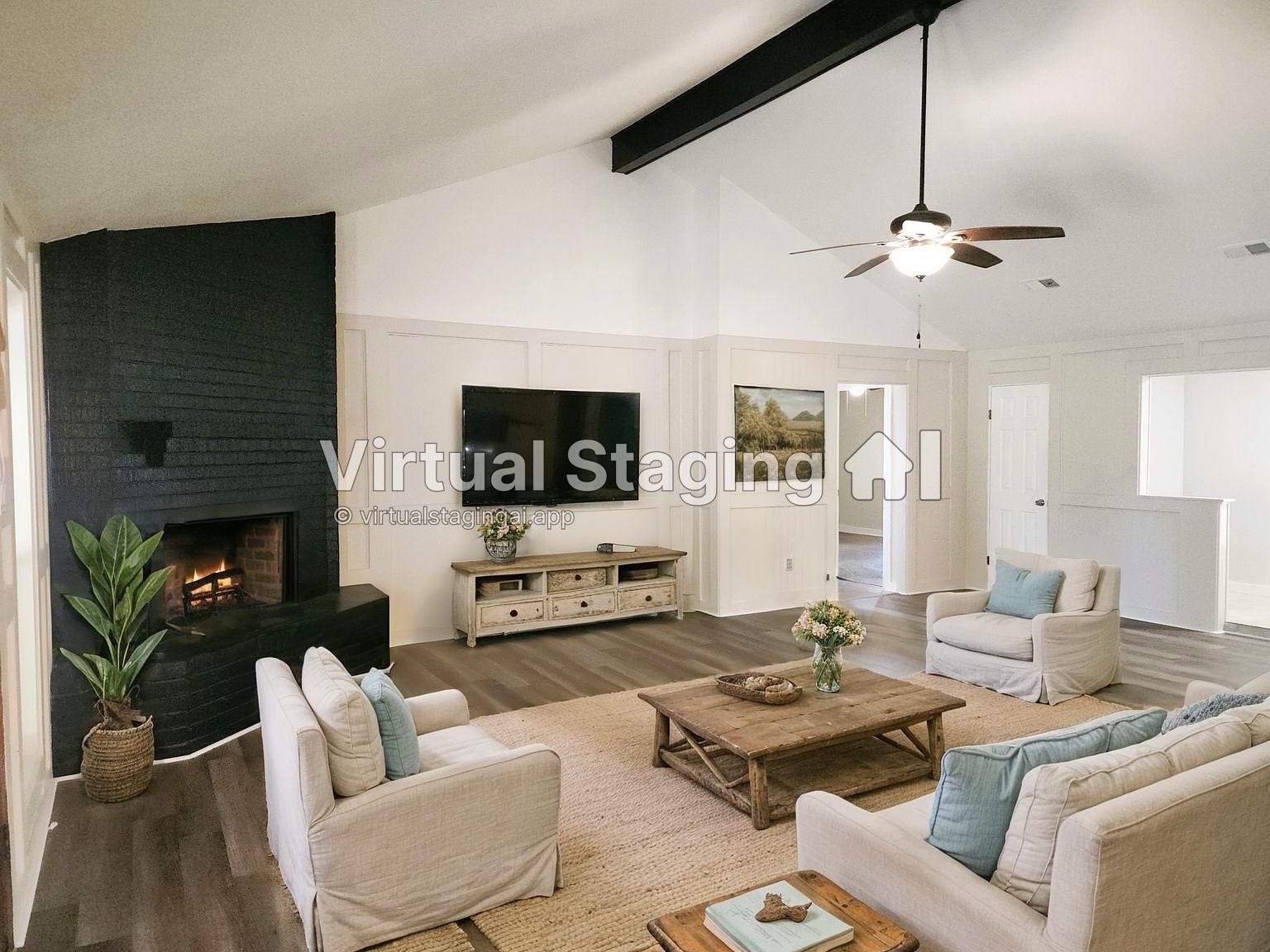557 Fm 2693 Road E, New Waverly, TX 77358 Virtually staged to show you a furniture placement option.