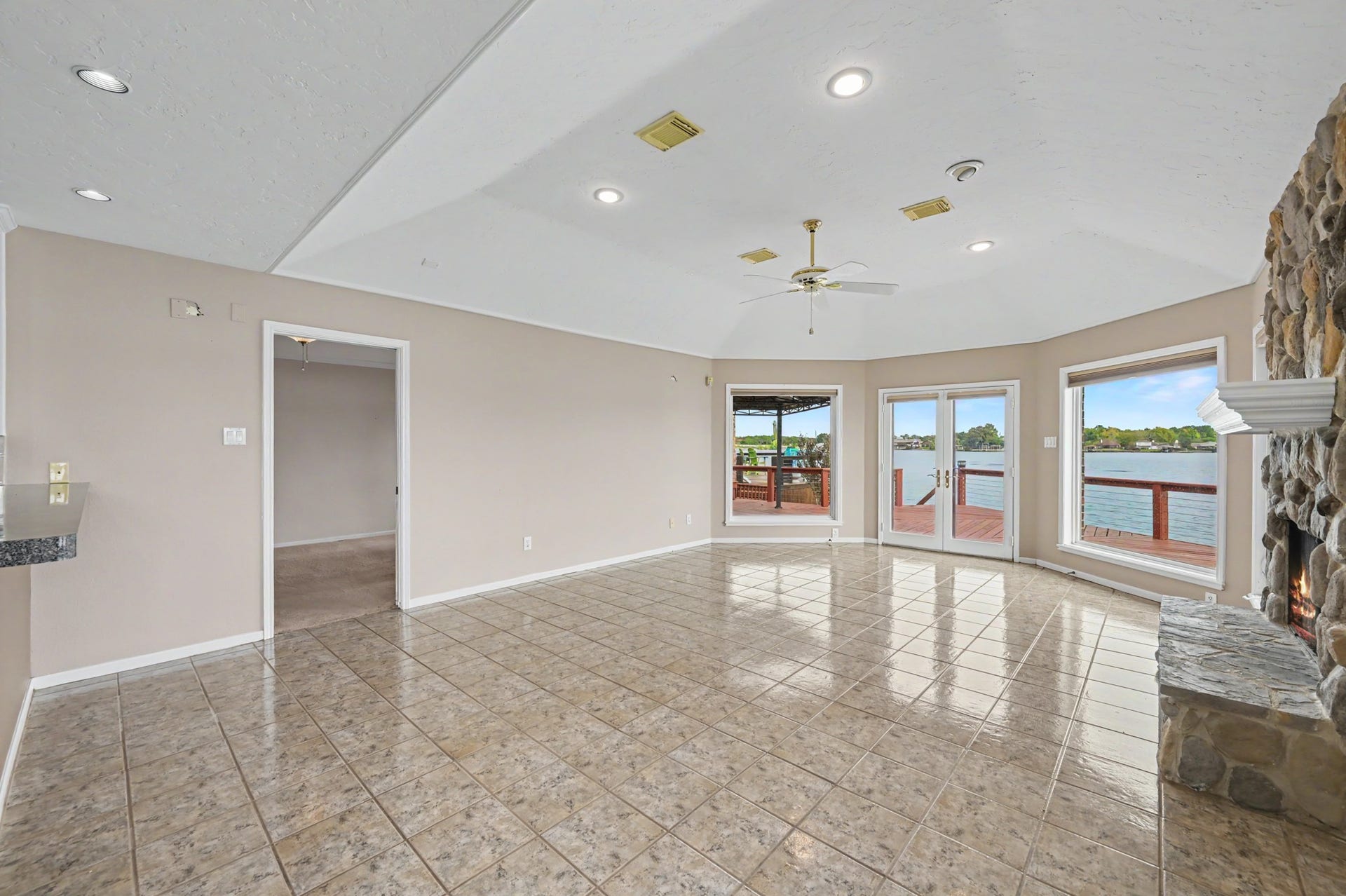 12842 Pelican Island Drive, Willis, TX 77318 Off the Living Area is the Primary Suite