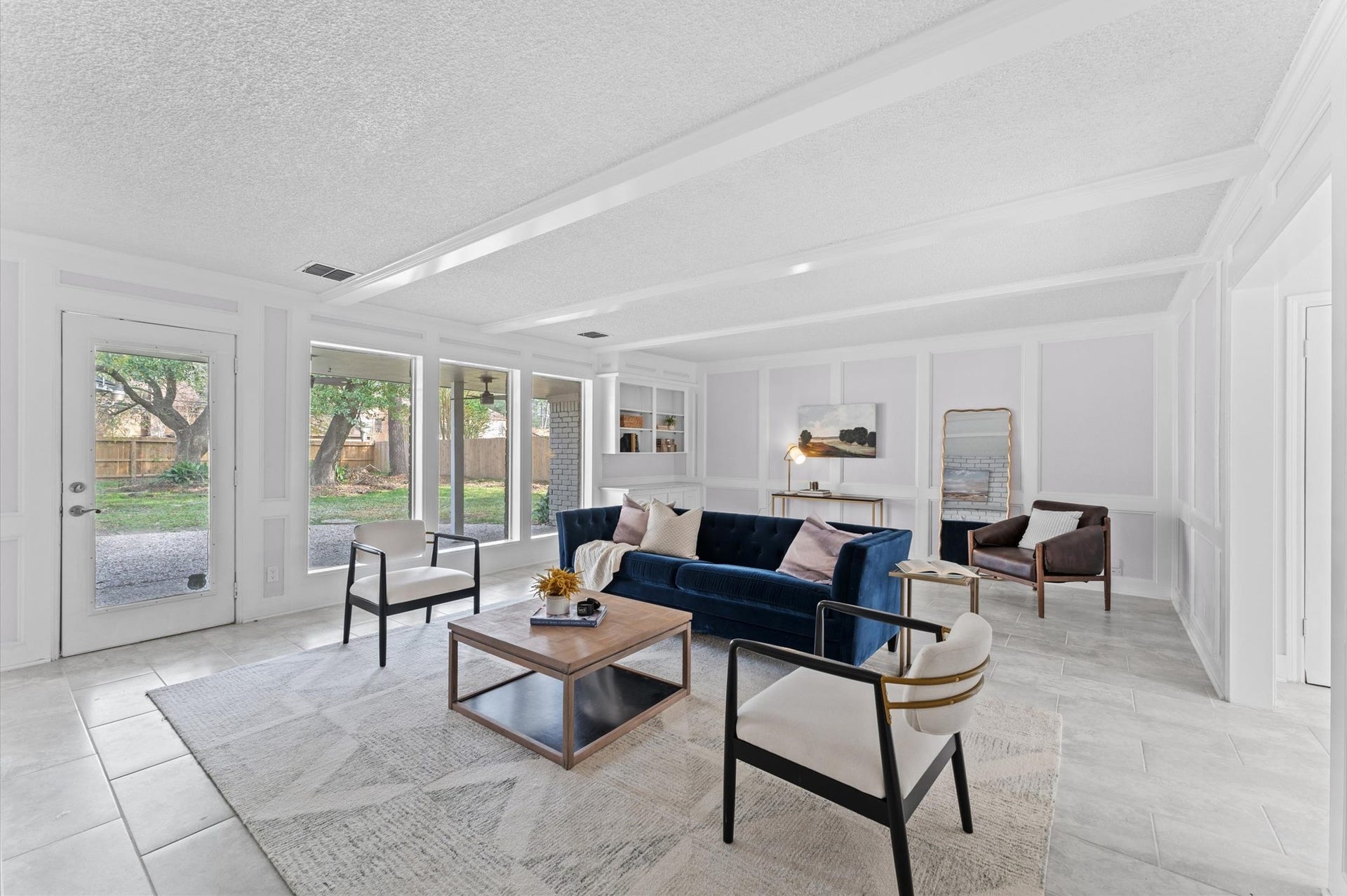 You'll love this rejuvenated interior that features crisp lines and modern accents.