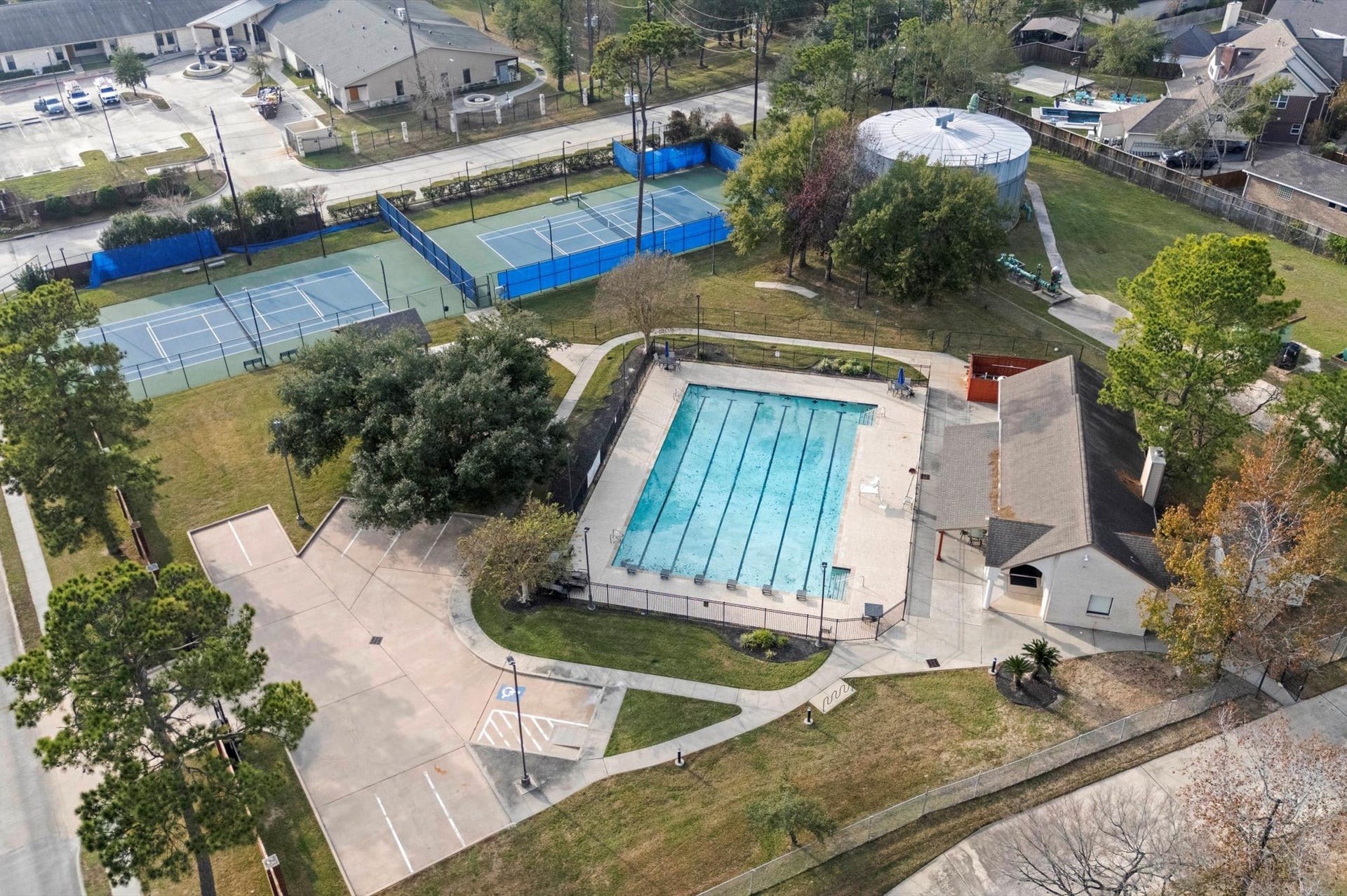 Wrapping up the amazing community amenities, you'll find this large pool for those hot summer days!