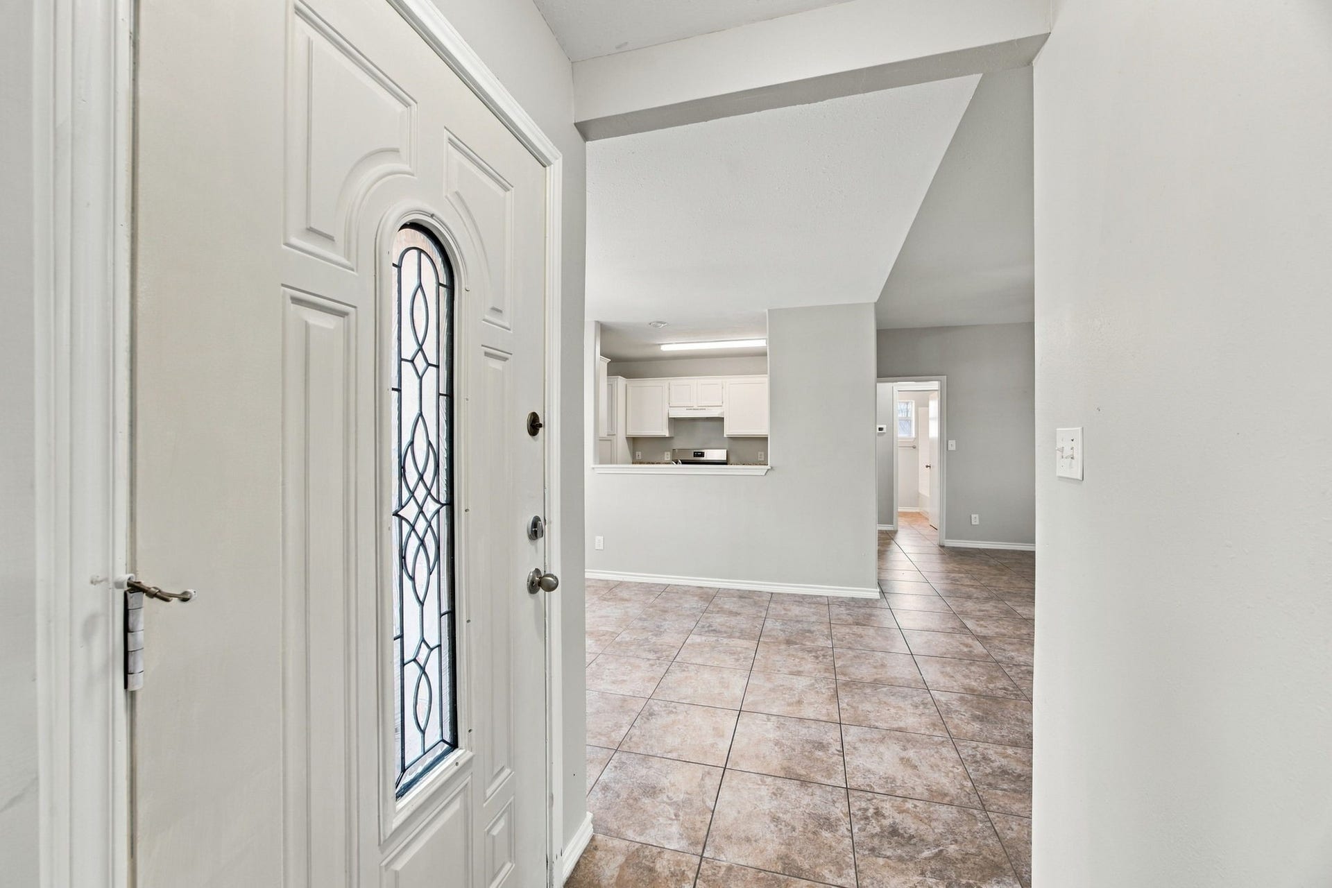 23619 Summer Pine Drive, Spring, TX 77373 View from the front door, perfect set up to create privacy to your living and dining spaces.