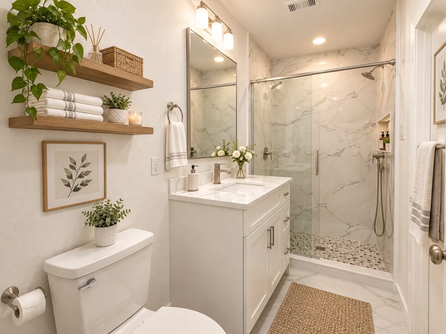 8210 Buffalo Speedway, Houston, TX 77025 digital staged bathroom