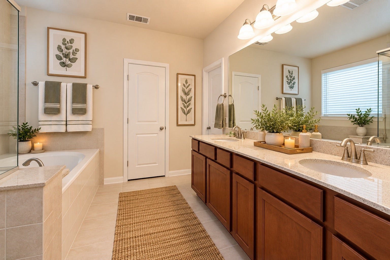 17634 Yorkhill Court, Richmond, TX 77407 Another view of the spacious Primary Bathroom. *Virtually Staged