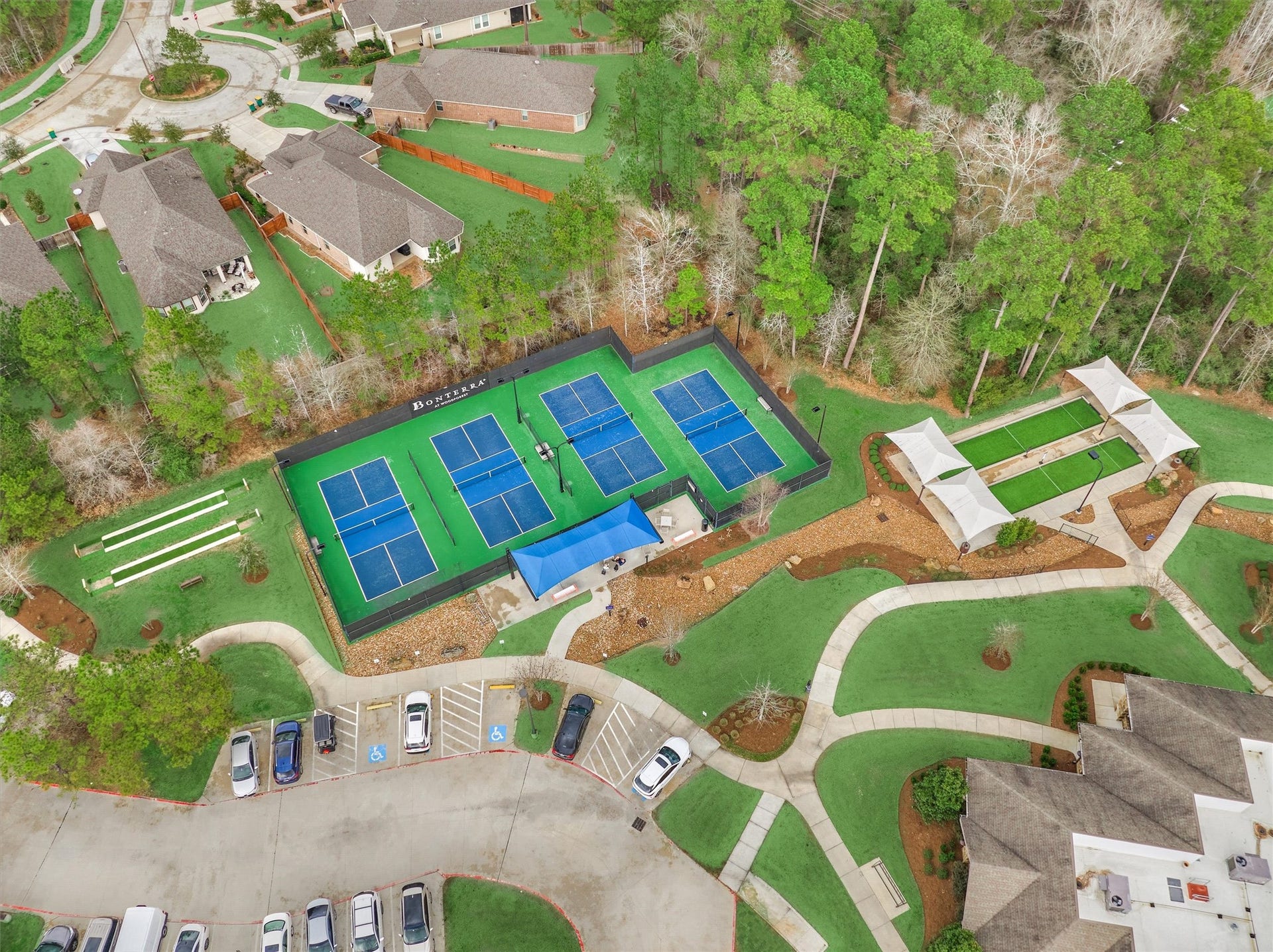 11 S Sandbells Park Lane, Montgomery, TX 77316 Game on at Bonterra! Stay active and social with beautifully maintained pickleball and tennis courtsjust steps from home and perfect for friendly matches, morning workouts, or sunset rallies.