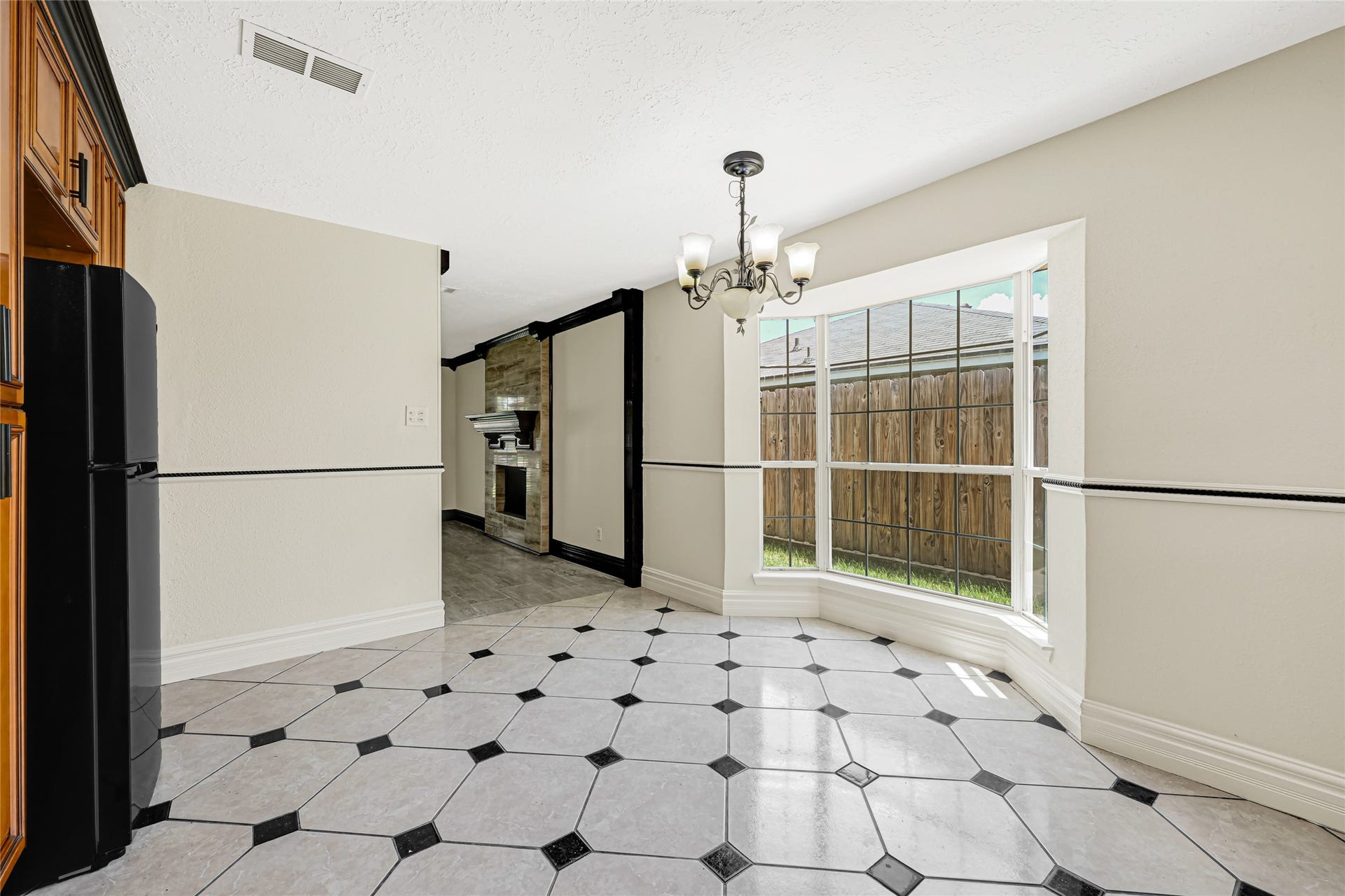 Kitchen with breakfast area.